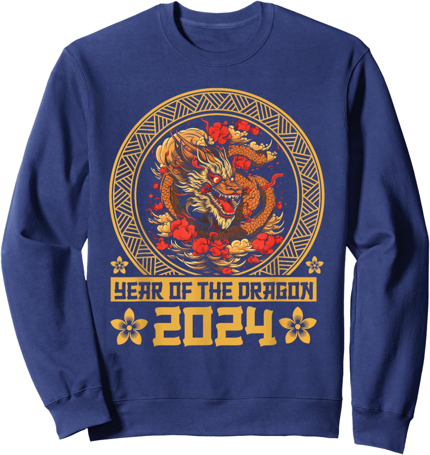 Dragon 2024 Year of the Dragon Lunar New Year 2024 Sweatshirt - Sweatshirt | Navy
