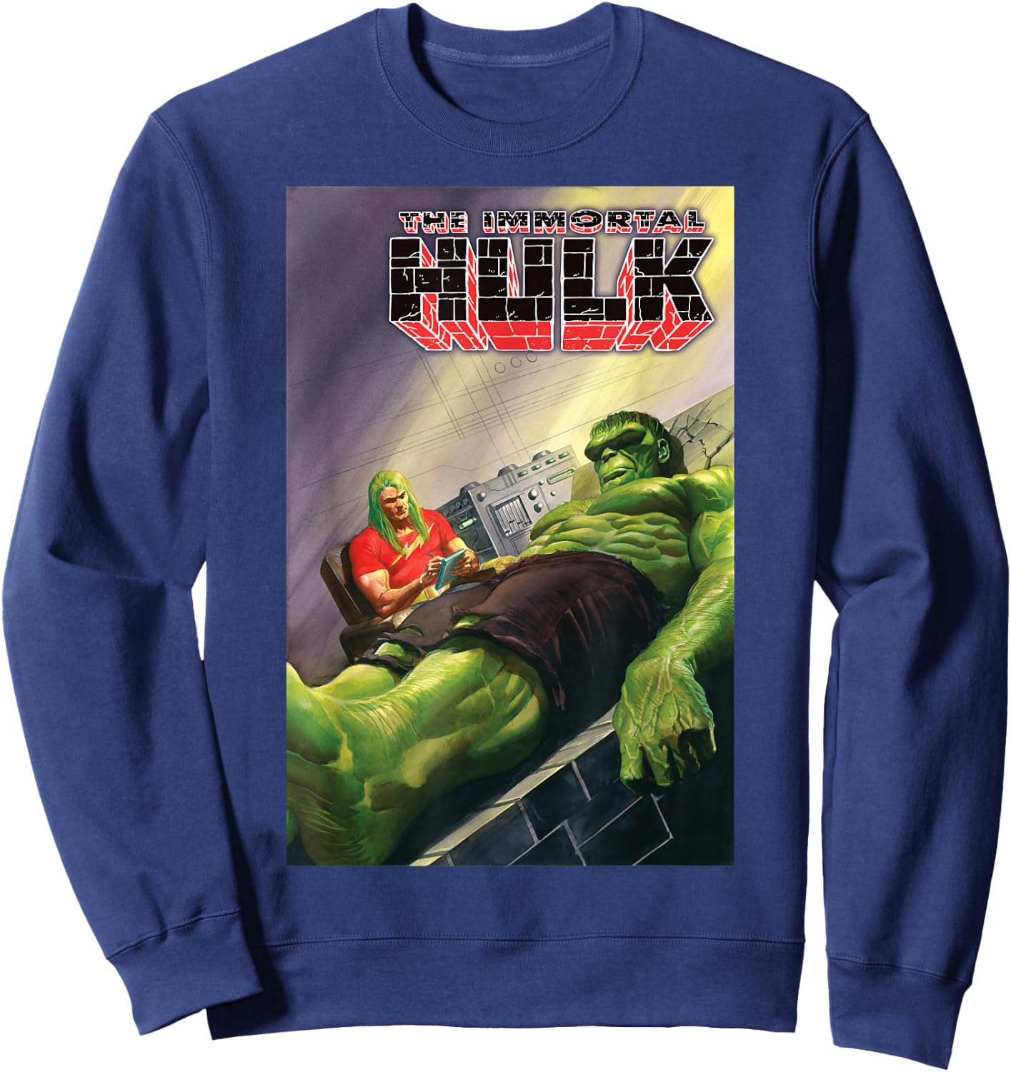 Marvel Comixology The Hulk Adam Warlock Comic Book Cover Sweatshirt - Sweatshirt | Navy