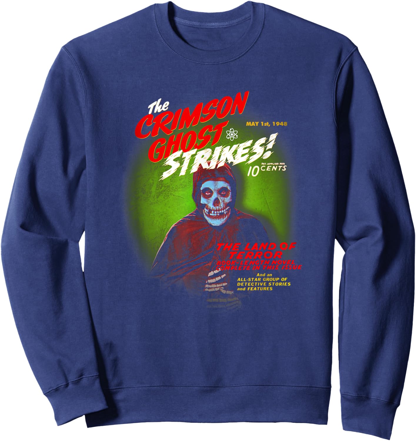 The Crimson Ghost Strikes! Sweatshirt - Sweatshirt | Navy