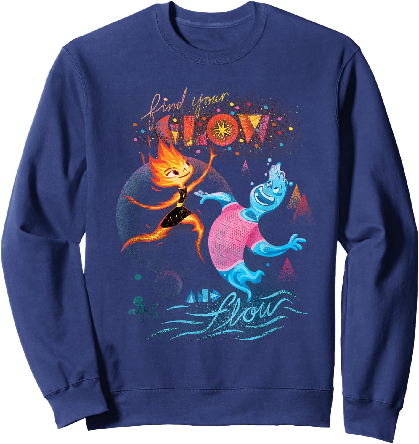 Disney and Pixar’s Elemental Find Your Glow and Flow Sweatshirt - Sweatshirt | Navy