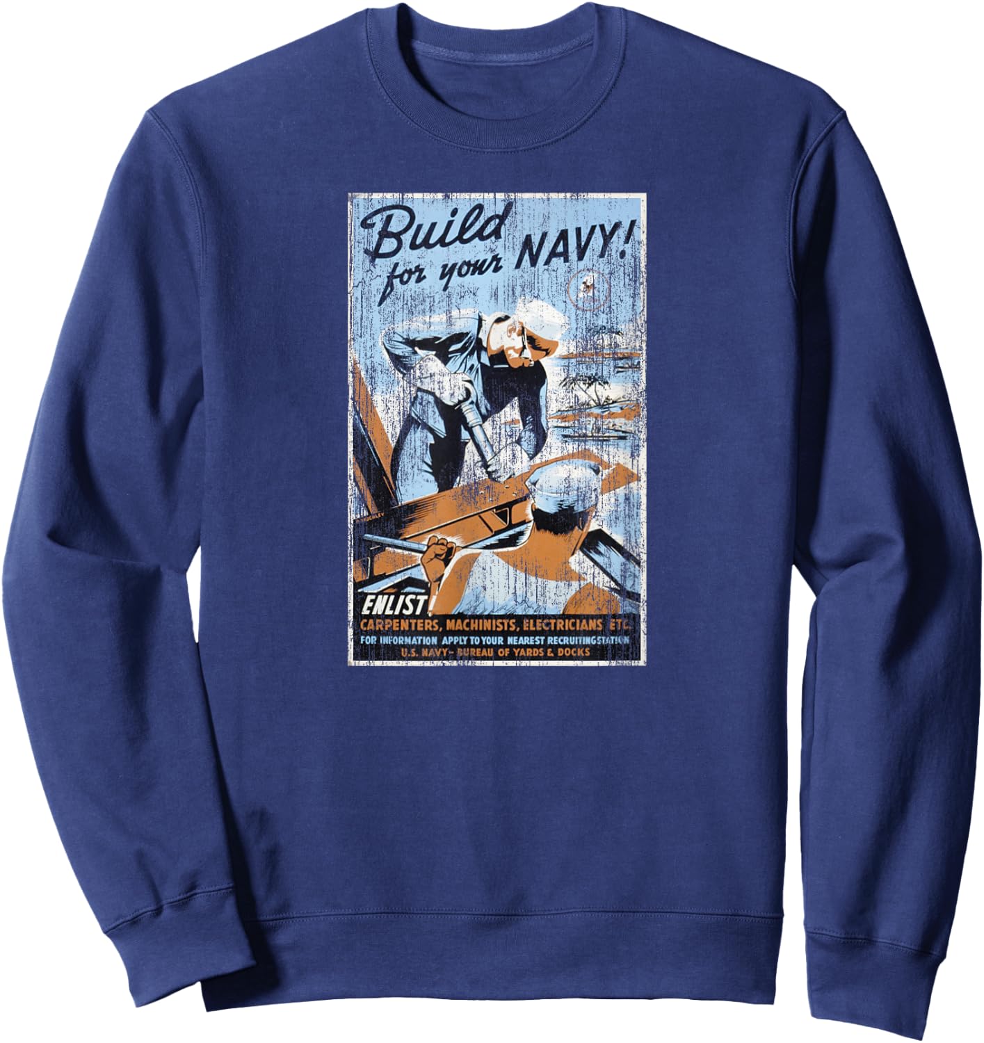 U.S. Navy Build Your U.S. Navy Sweatshirt - Sweatshirt | Navy