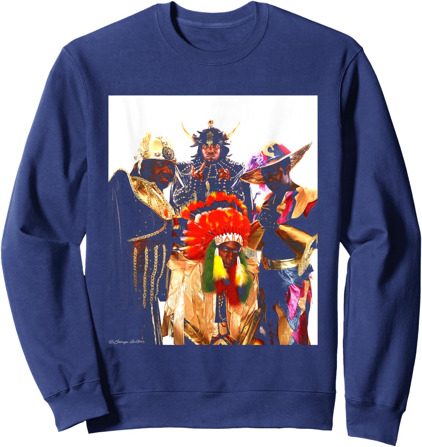 Afrika Bambaataa And Soul Sonic Force By George DuBose Sweatshirt - Sweatshirt | Navy