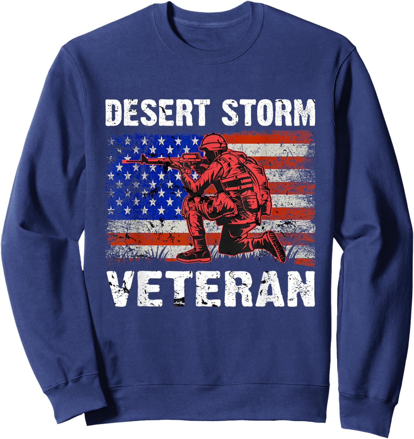 Operation Desert Storm Desert Shield Veteran Sweatshirt - Sweatshirt | Navy