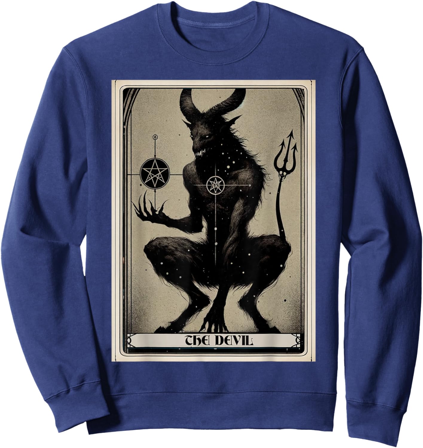 The Devil Tarot Card Sweatshirt - Sweatshirt | Navy