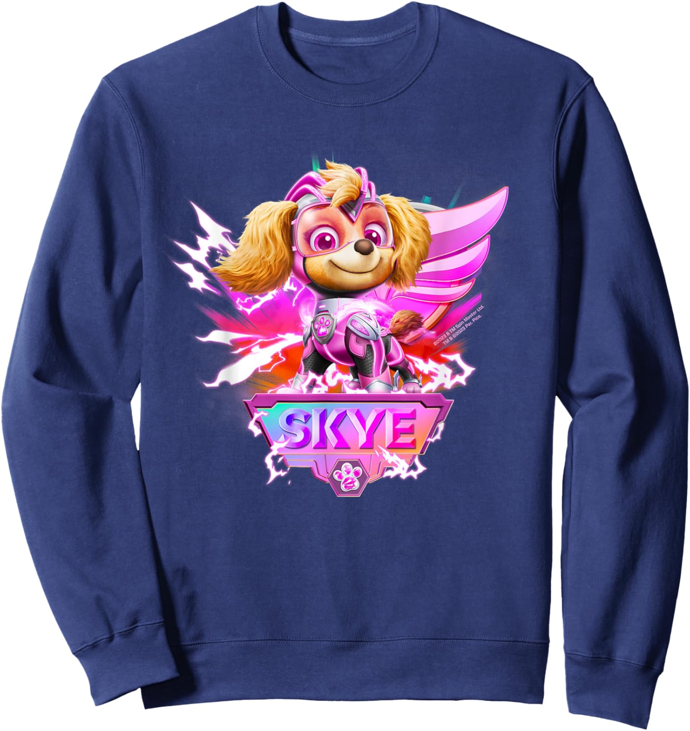 PAW Patrol: The Mighty Movie Skye Lightning Action Sweatshirt - Sweatshirt | Navy