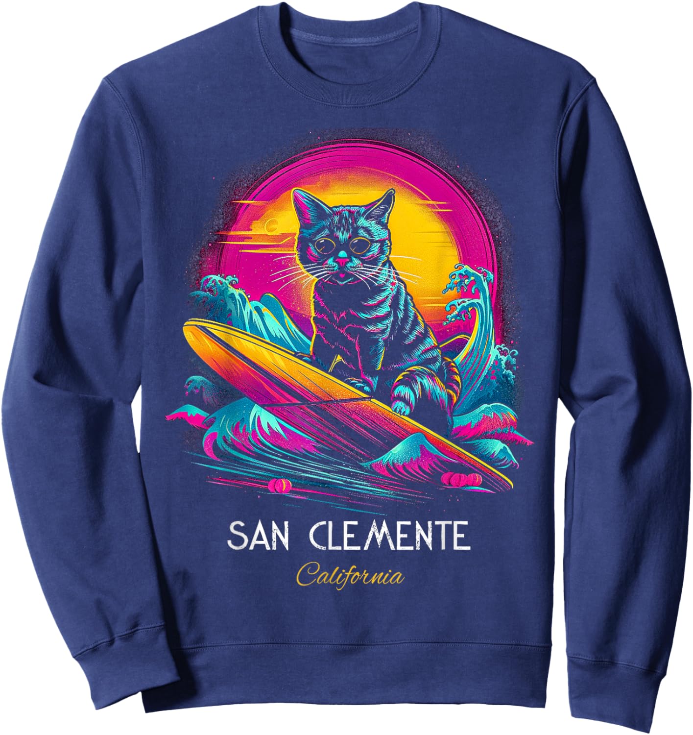 San Clemente California Sweatshirt - Sweatshirt | Navy