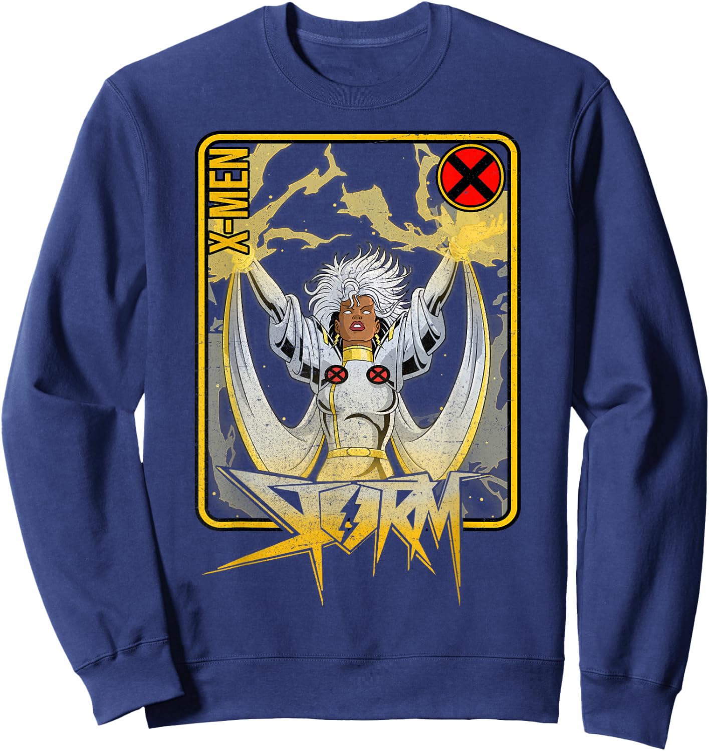 Marvel X-Men Storm Playing Card Sweatshirt - Sweatshirt | Navy