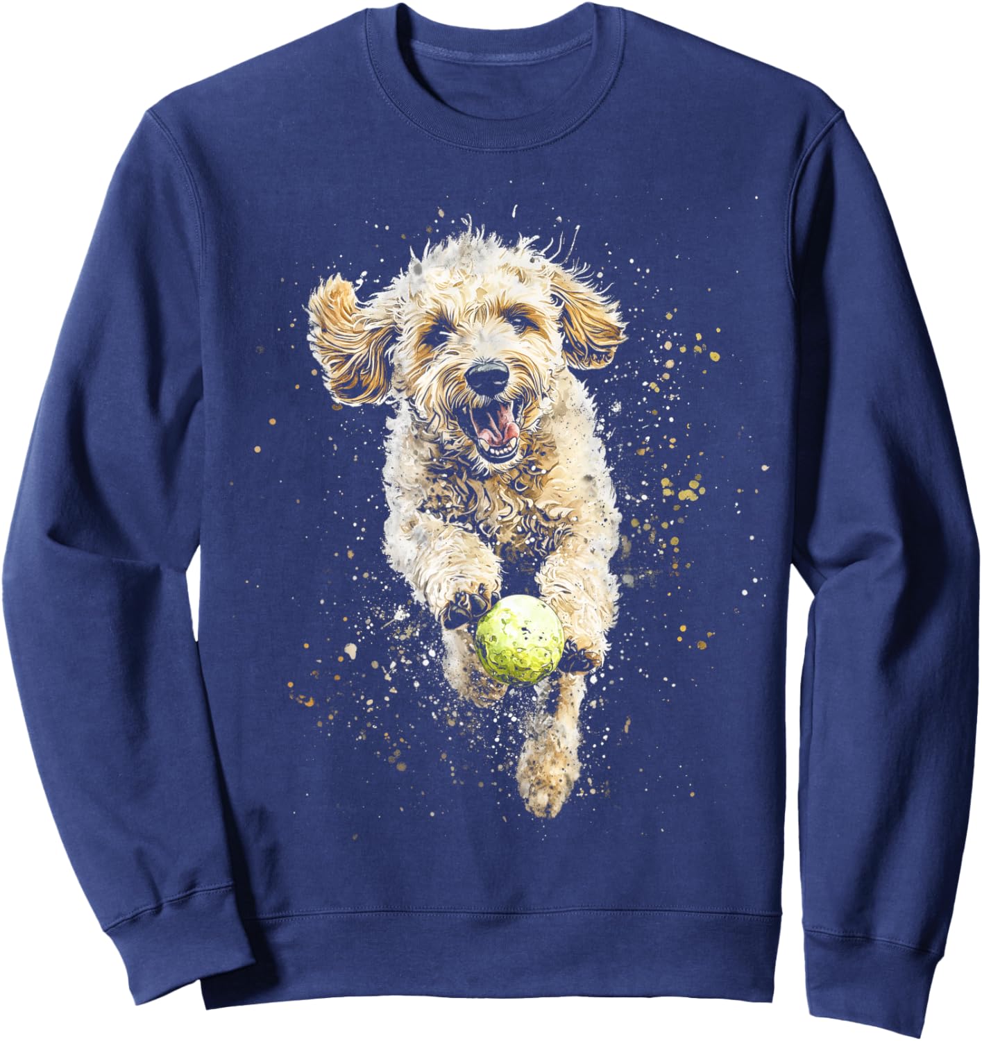 Goldendoodle Hunting Ball Cute Labradoodle Doodle Dog Mum Sweatshirt - Sweatshirt | Navy