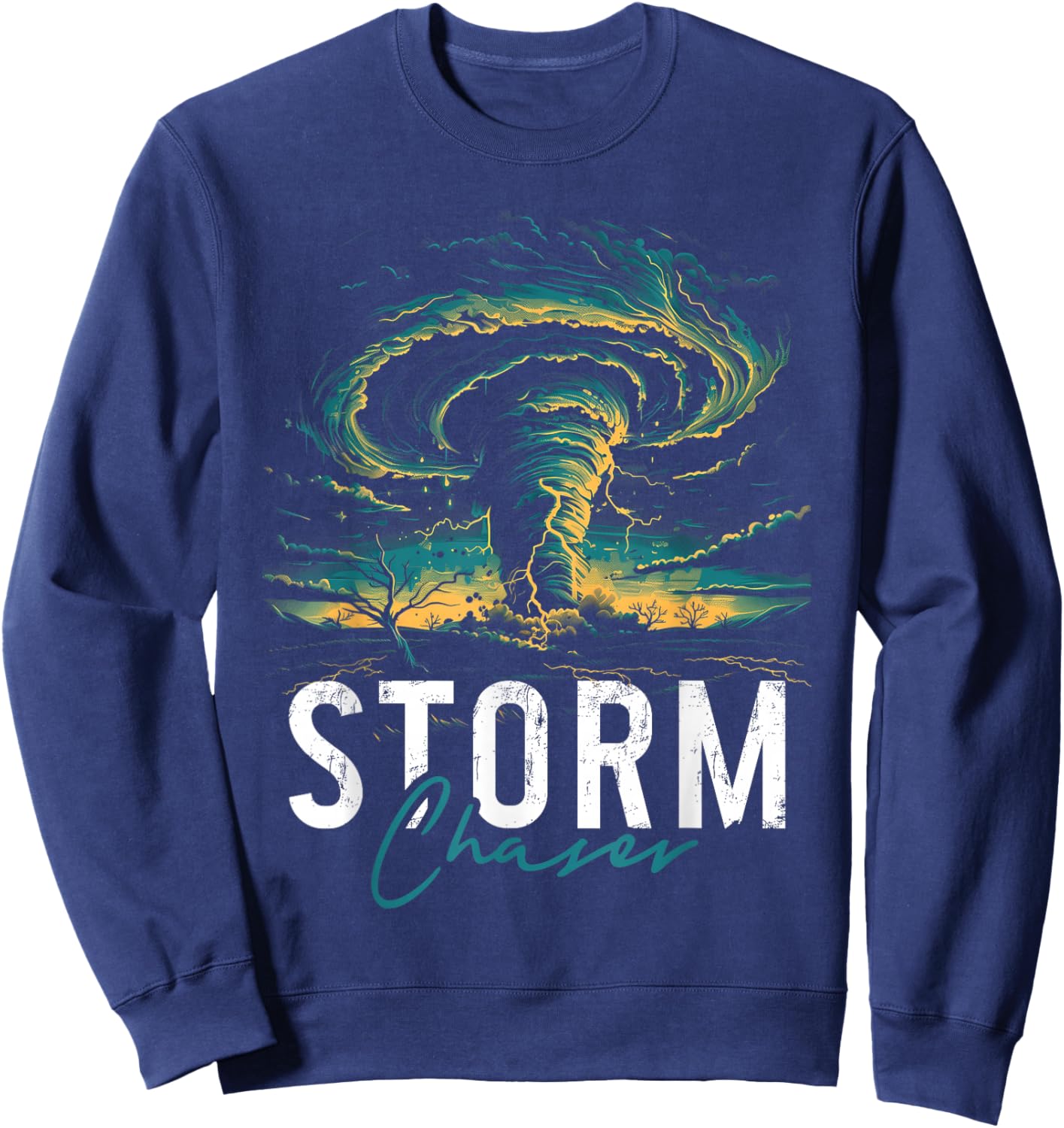 Storm Chasing Tornado Chaser Meteorologist Meteorology Sweatshirt - Sweatshirt | Navy