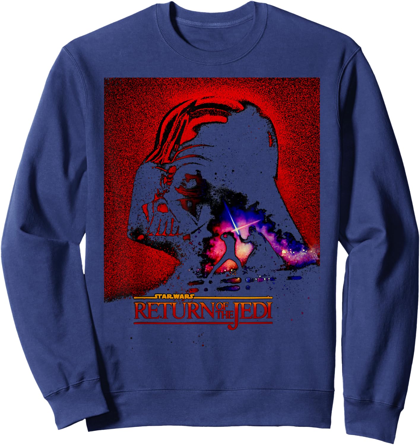 Star Wars Return Of The Jedi Darth Vader Dark Poster Sweatshirt - Sweatshirt | Navy