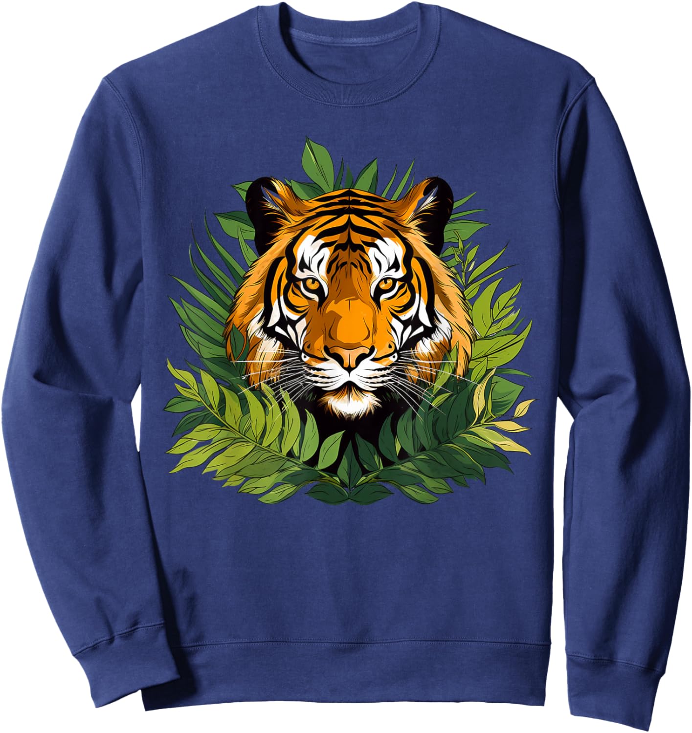 Colorful Tiger I Kids Tiger Sweatshirt - Sweatshirt | Navy