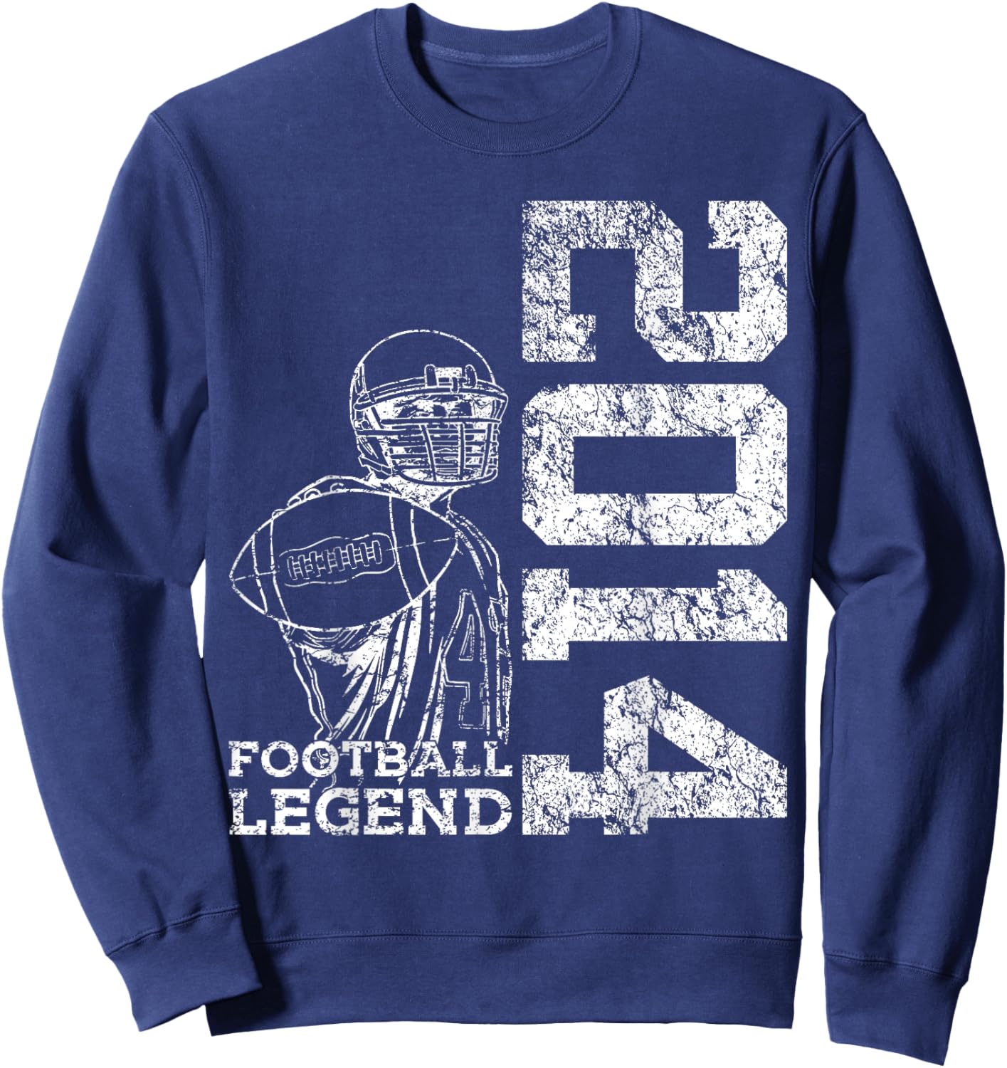 12 Years Football Legend 2014 12th Birthday Sweatshirt - Sweatshirt | Navy