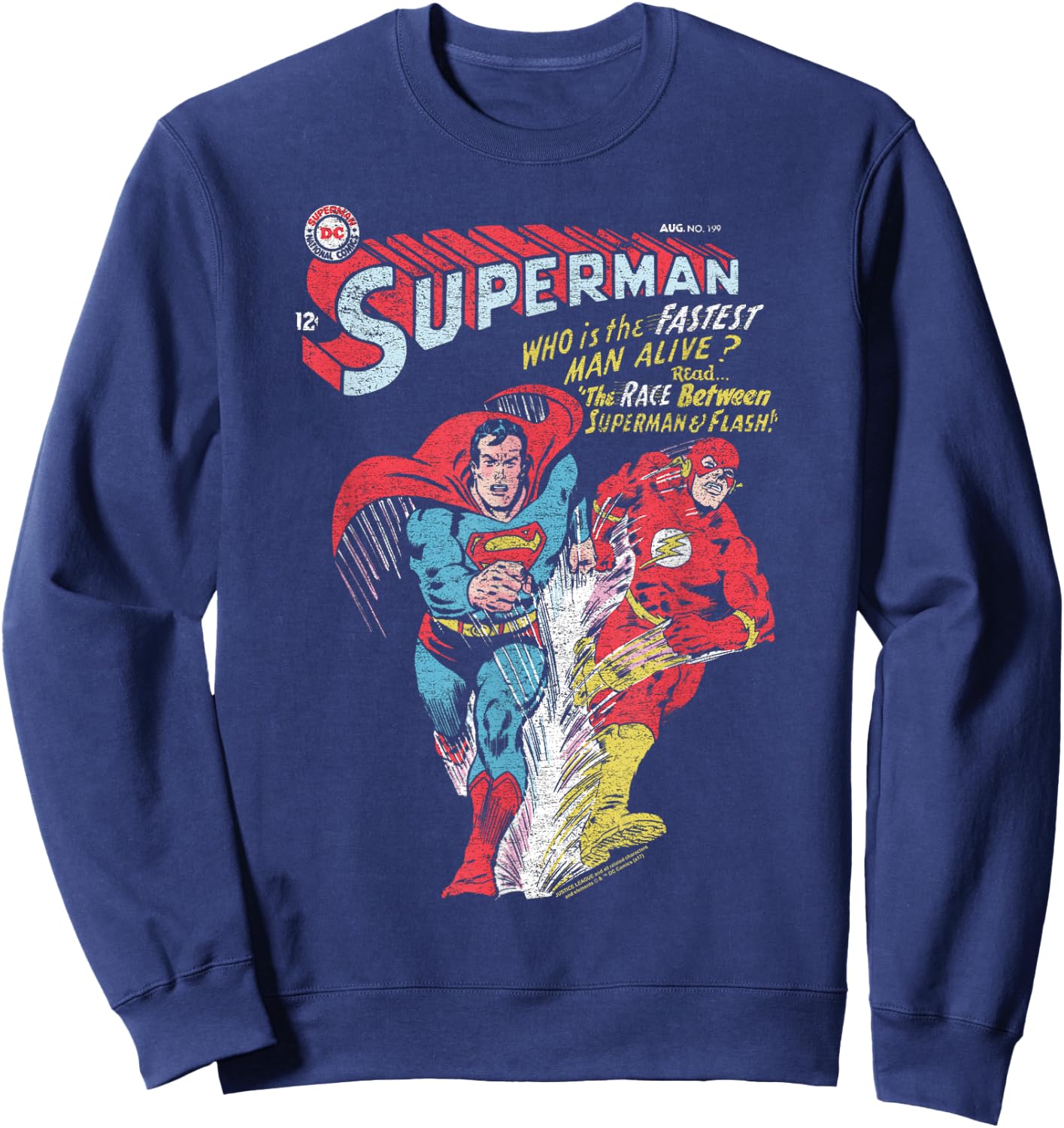 Justice League The Flash & Superman Fastest Sweatshirt - Sweatshirt | Navy