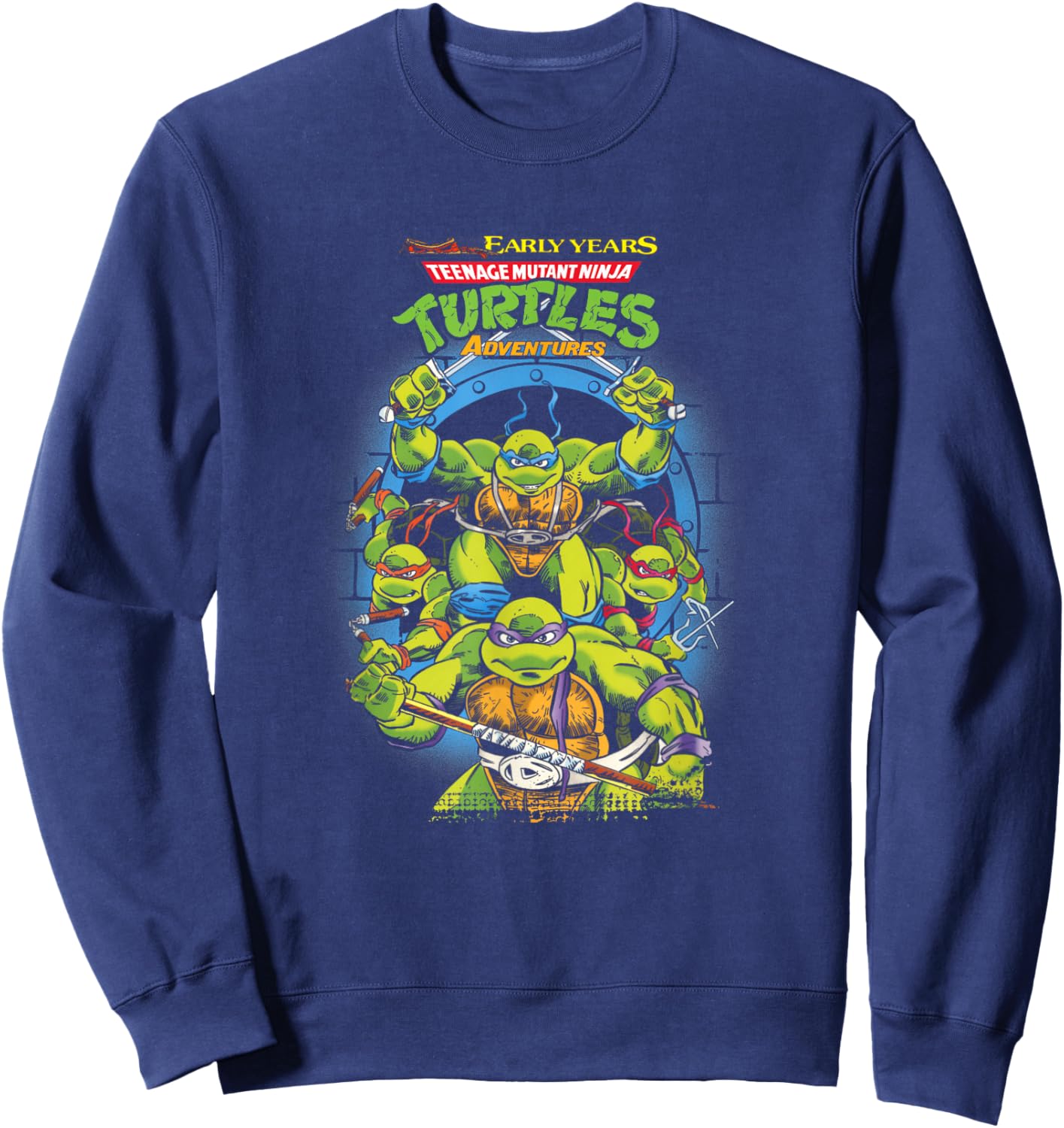 Teenage Mutant Ninja Turtles Early Years Adventures Cover Sweatshirt - Sweatshirt | Navy