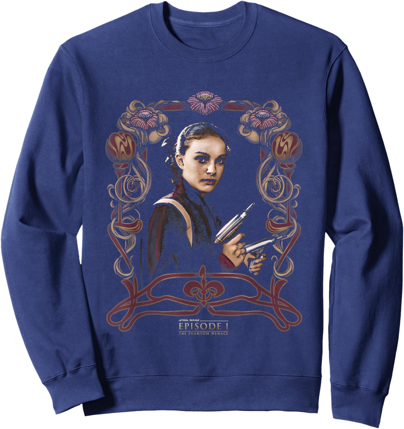 Star Wars Episode I The Phantom Menace Padme Vintage Shot Sweatshirt - Sweatshirt | Navy