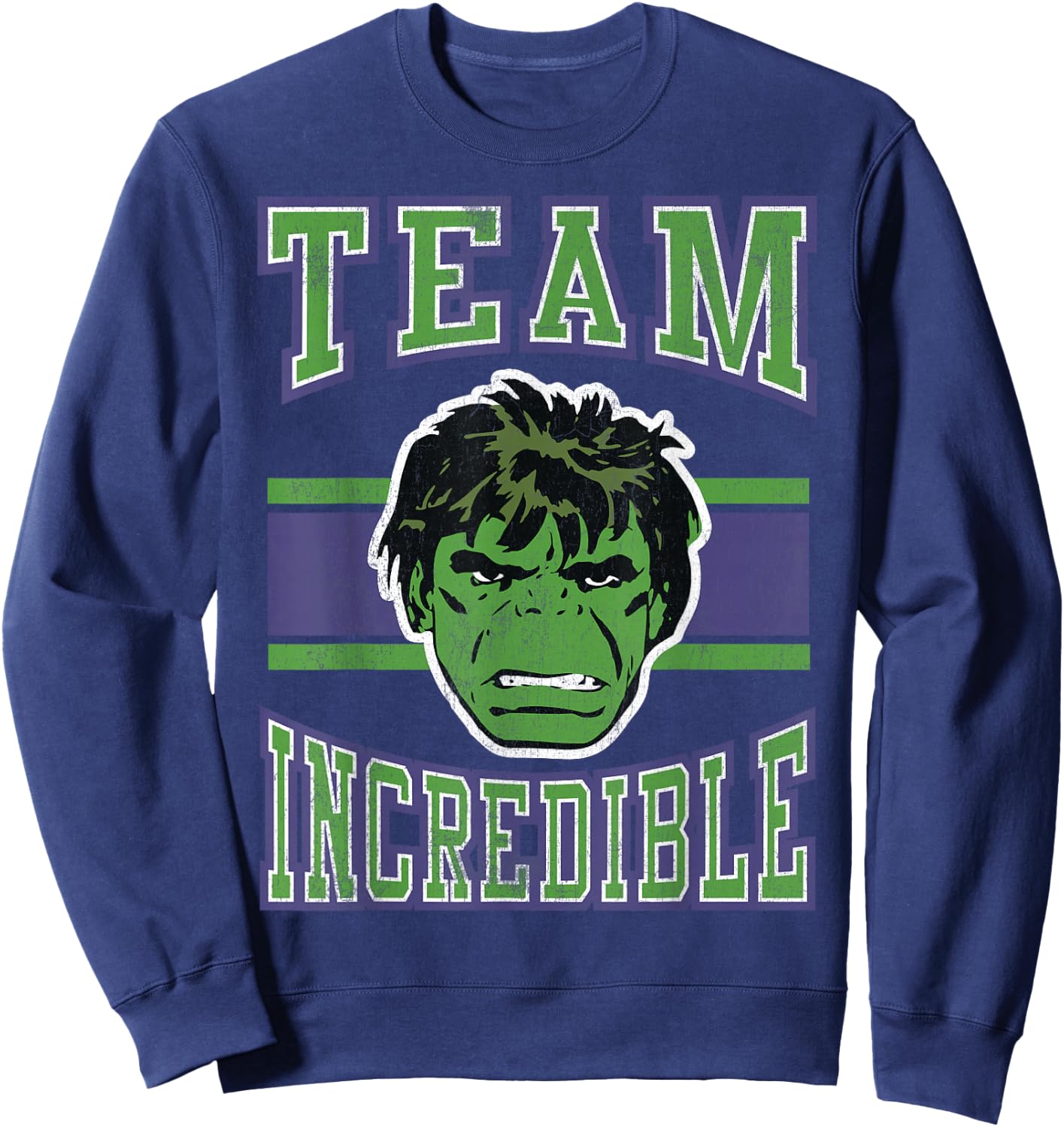 Marvel Classic Team Incredible Hulk Graphic Sweatshirt - Sweatshirt | Navy