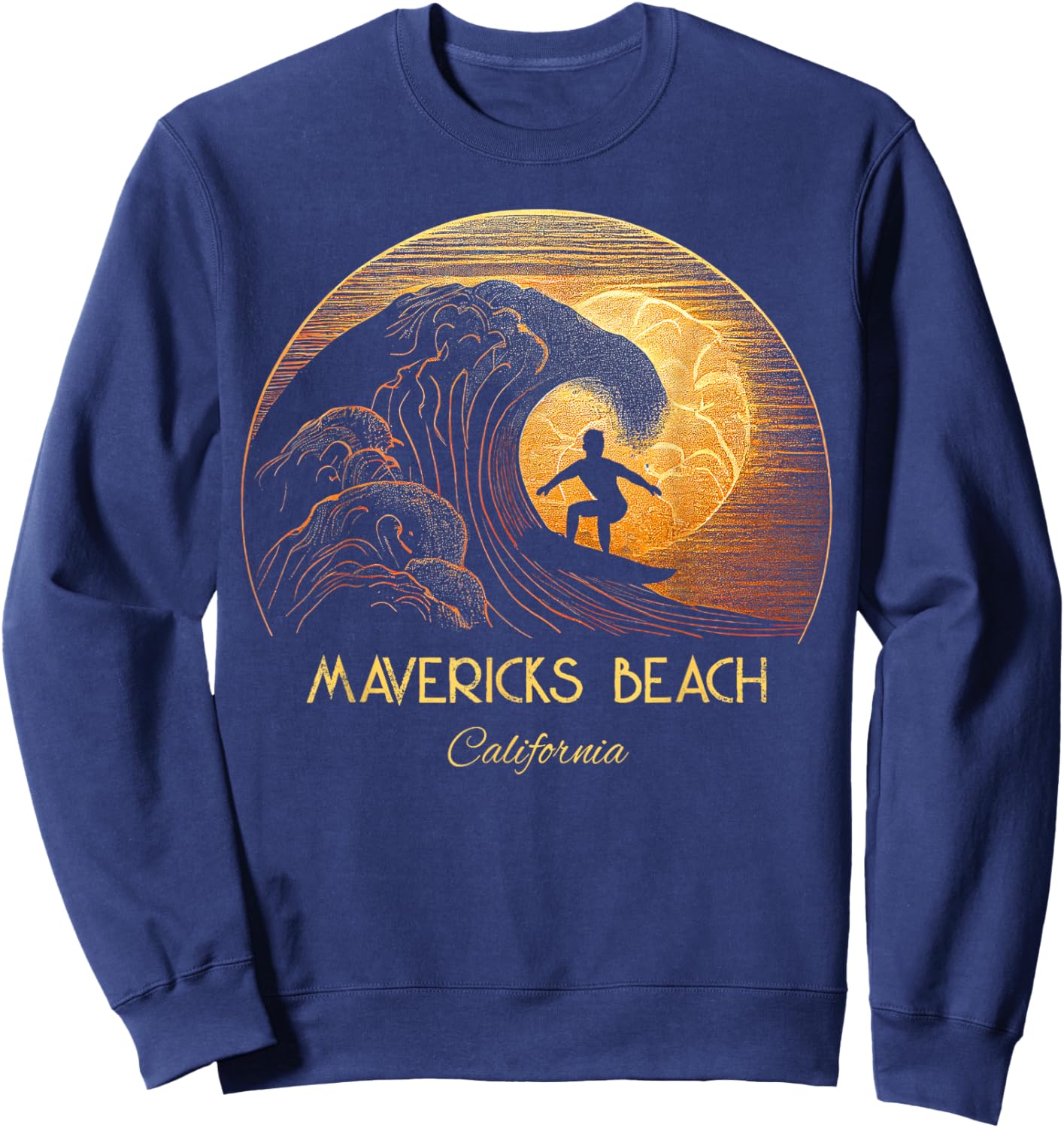Mavericks Beach California Sweatshirt - Sweatshirt | Navy