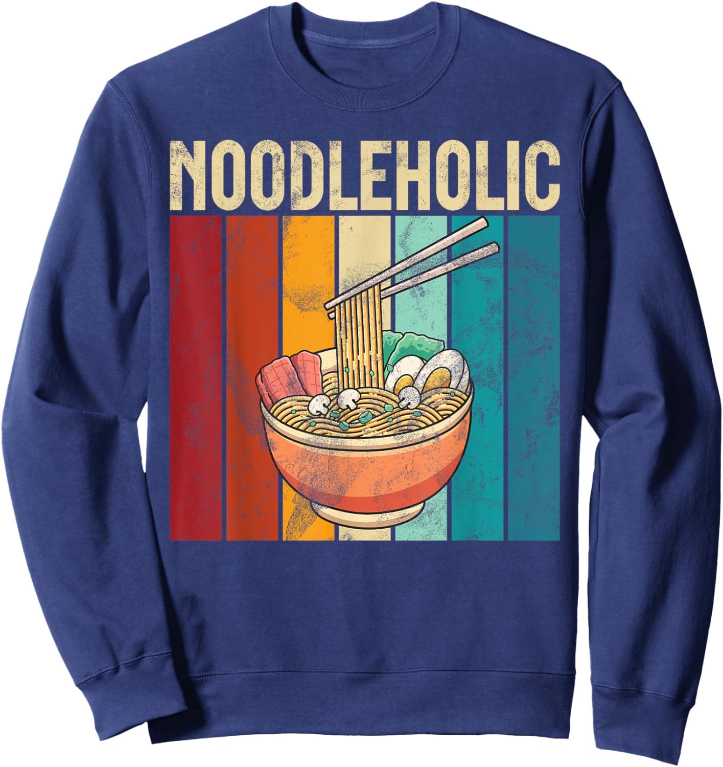 Noodleholic Noodles Sweatshirt - Sweatshirt | Navy
