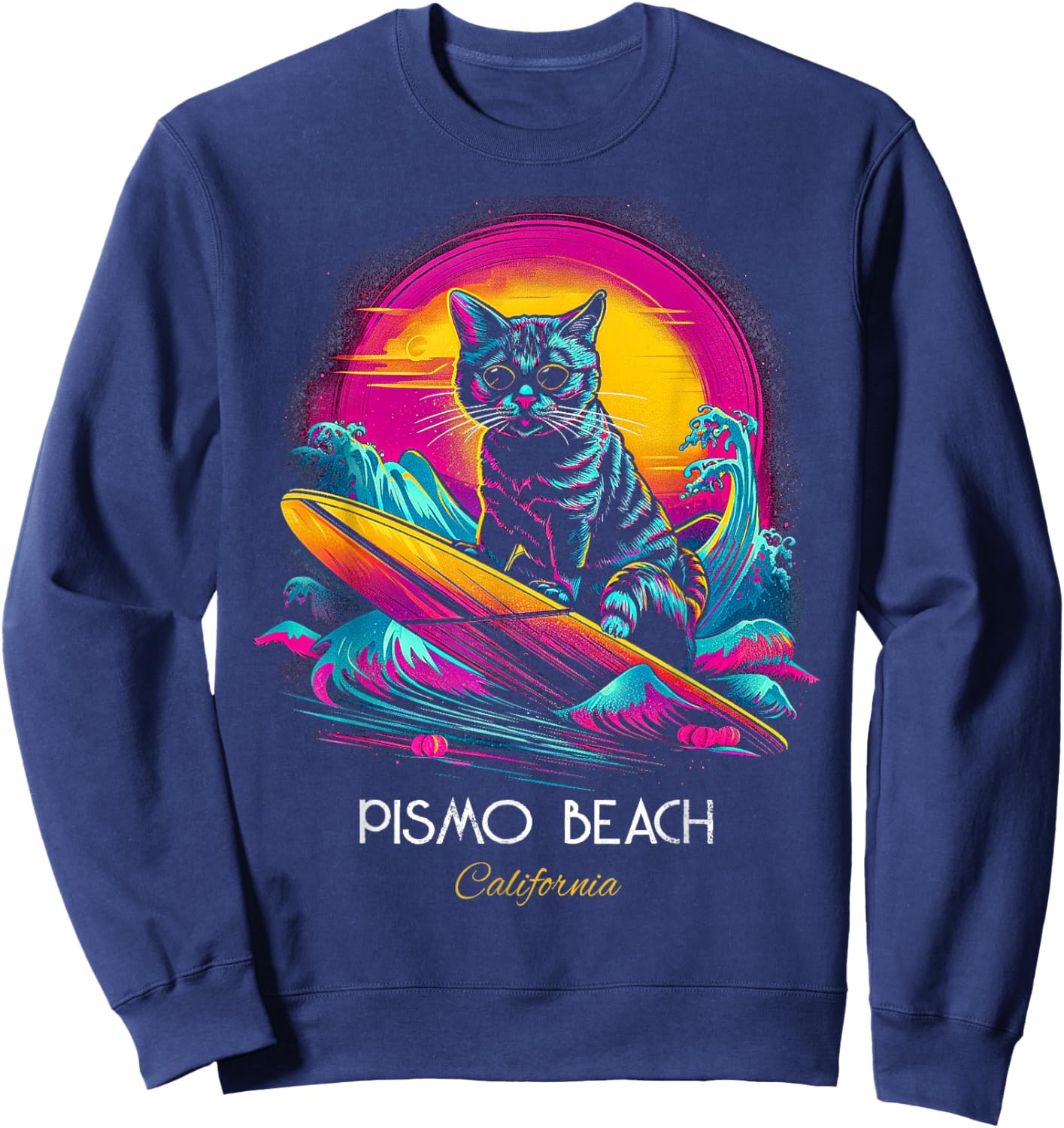 Pismo Beach California Sweatshirt - Sweatshirt | Navy