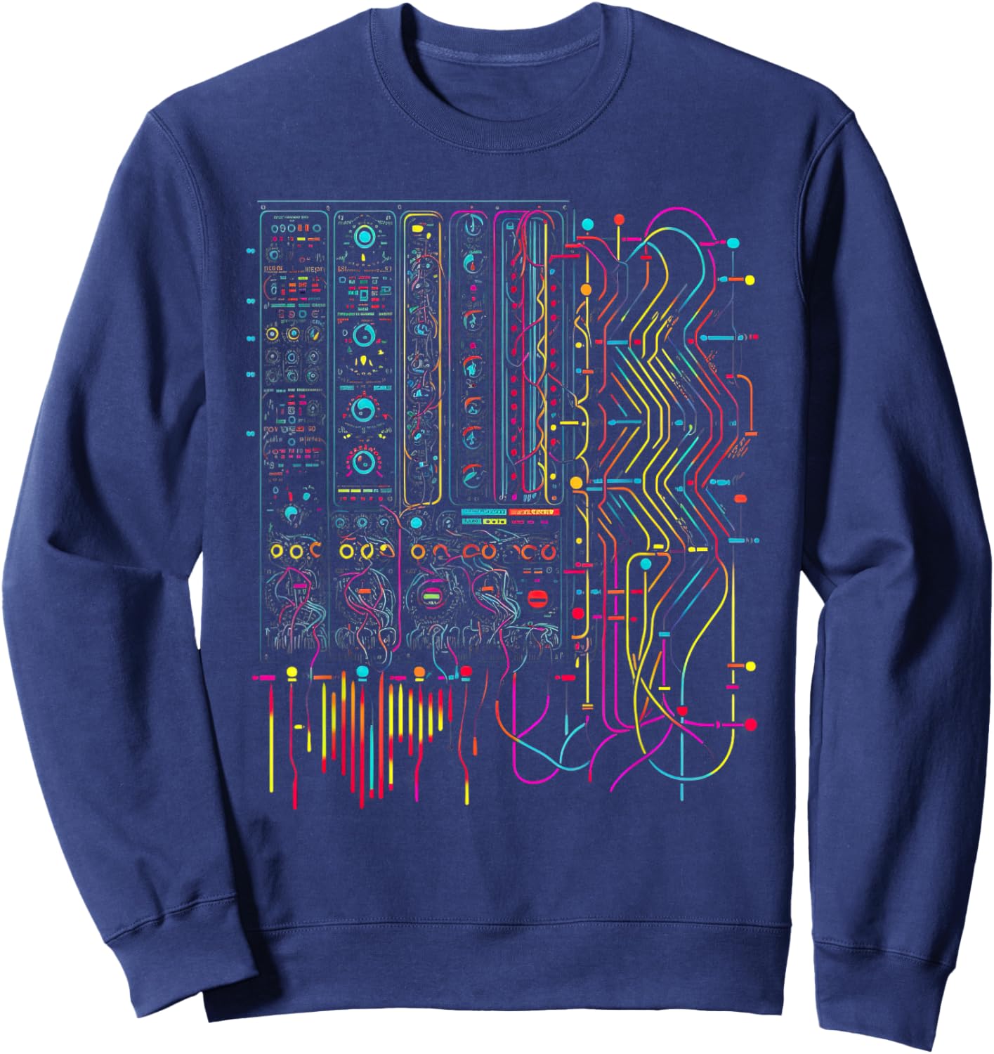 Analogue Synthesiser Electronic Music Modular Life Sweatshirt - Sweatshirt | Navy