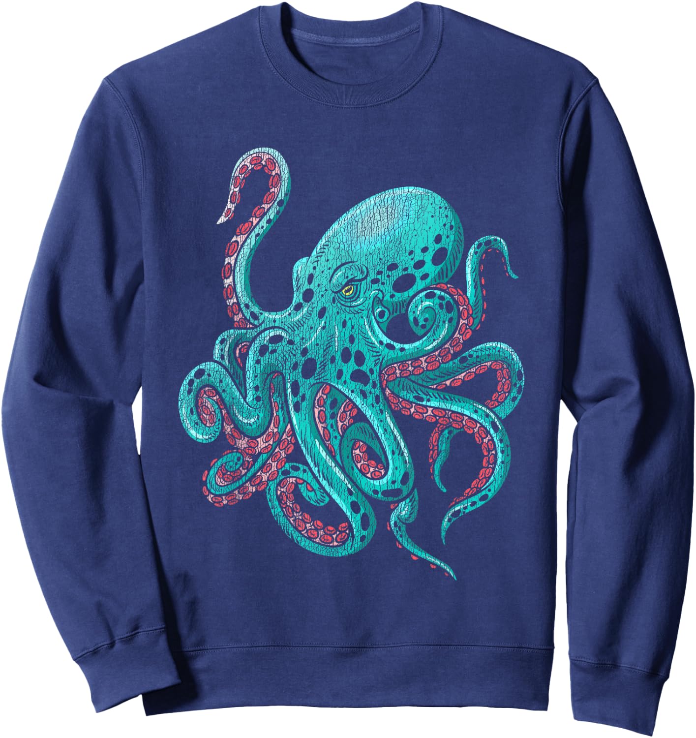 Kraken Octopus Sweatshirt - Sweatshirt | Navy