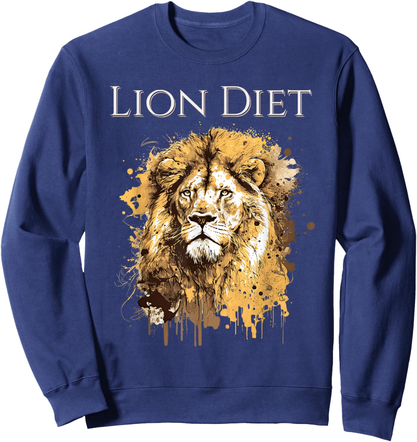 Carnivore: Zero Carb Lion Diet Lifestyle Sweatshirt - Sweatshirt | Navy