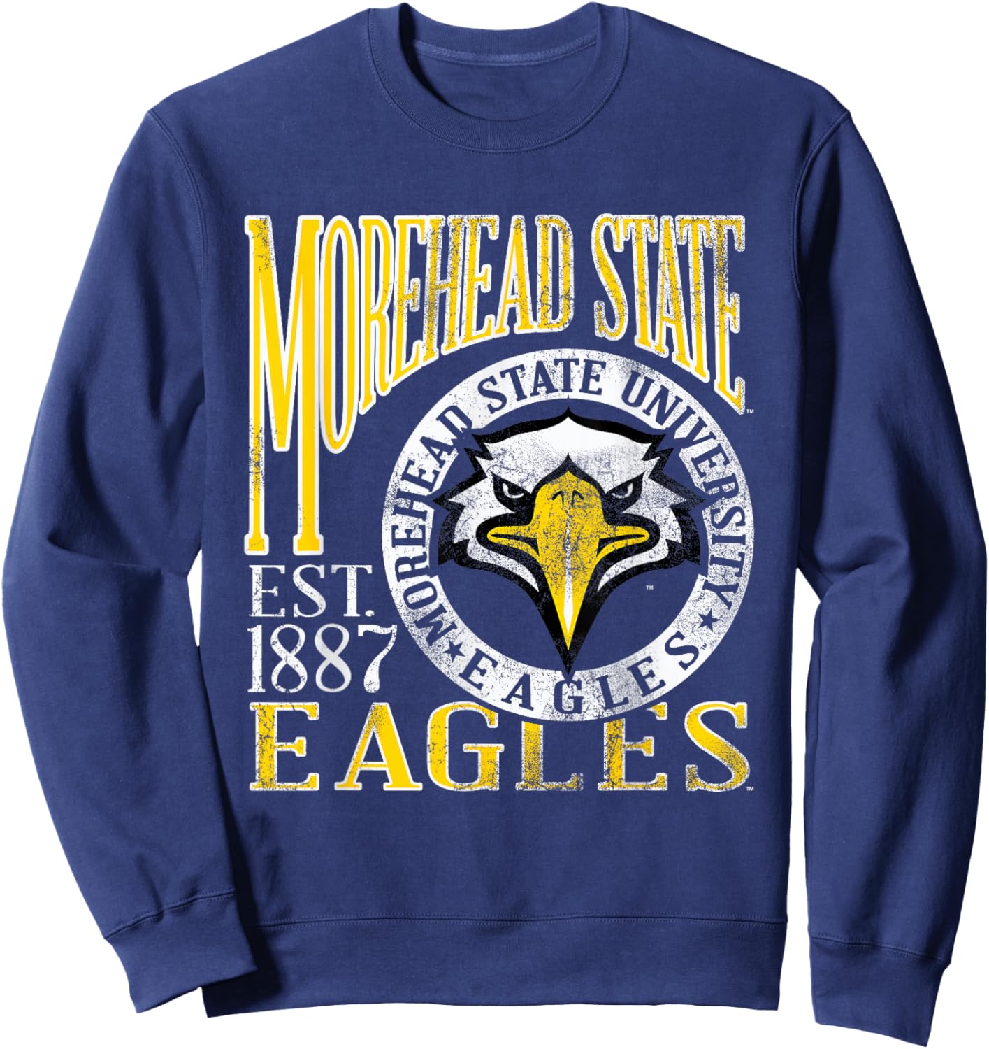 Morehead State Eagles Vintage Dibs Blue Officially Licensed Sweatshirt - Sweatshirt | Navy