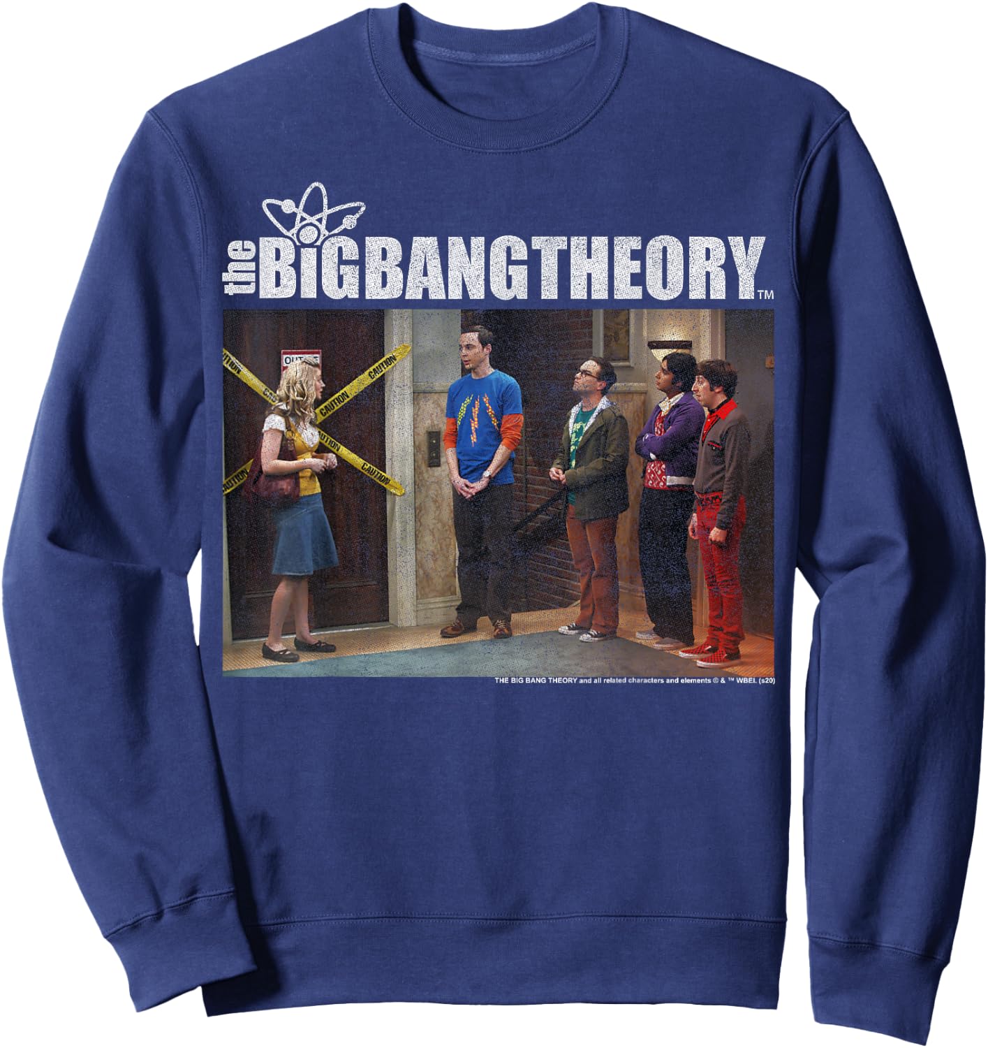 The Big Bang Theory Broken Elevator Group Shot Sweatshirt - Sweatshirt | Navy