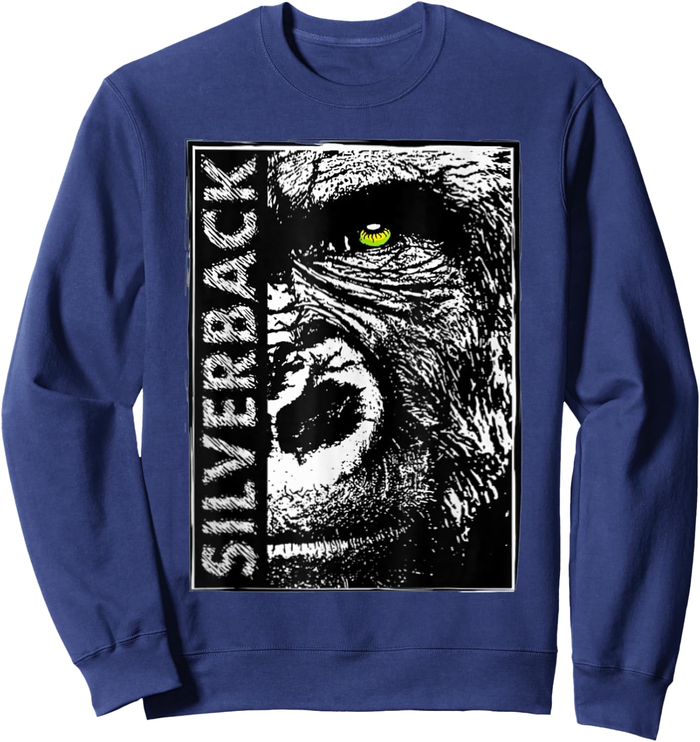 Silverback Gorilla Ape Buff Alpha Gym Gift Sweatshirt - Sweatshirt | Navy
