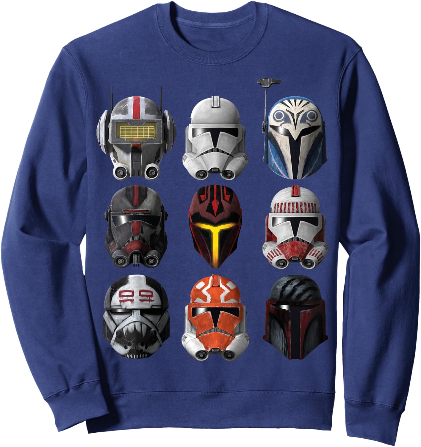 Star Wars: The Clone Wars Clone Helmets Sweatshirt - Sweatshirt | Navy