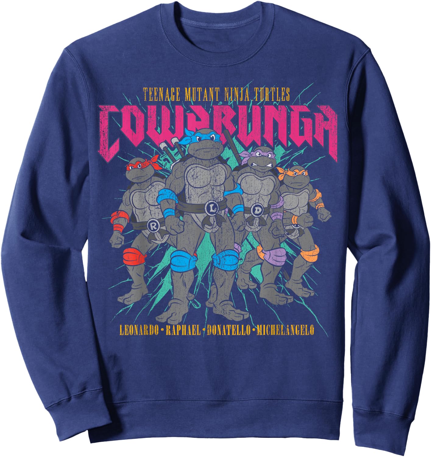 Teenage Mutant Ninja Turtles Cowabunga Group Sweatshirt - Sweatshirt | Navy