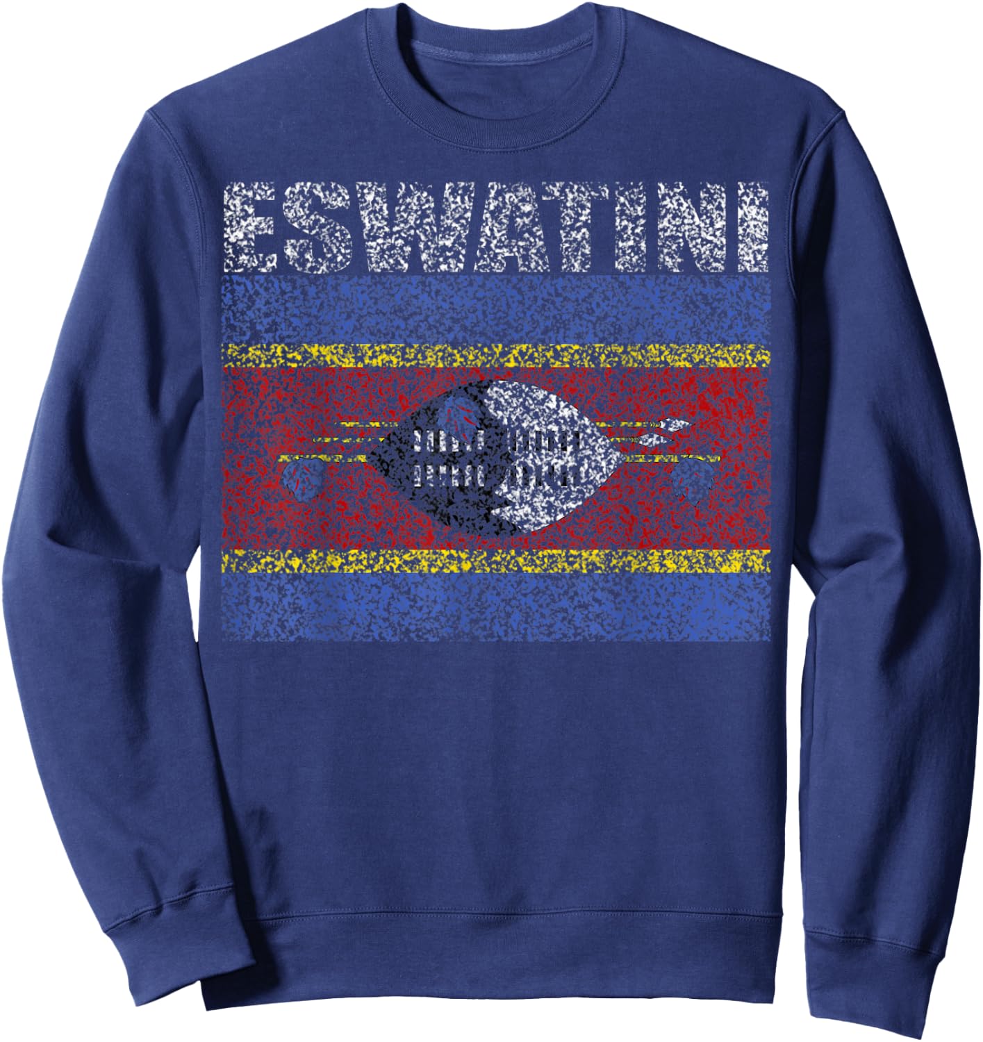 National Flag of Eswatini souvenir gift women Sweatshirt - Sweatshirt | Navy