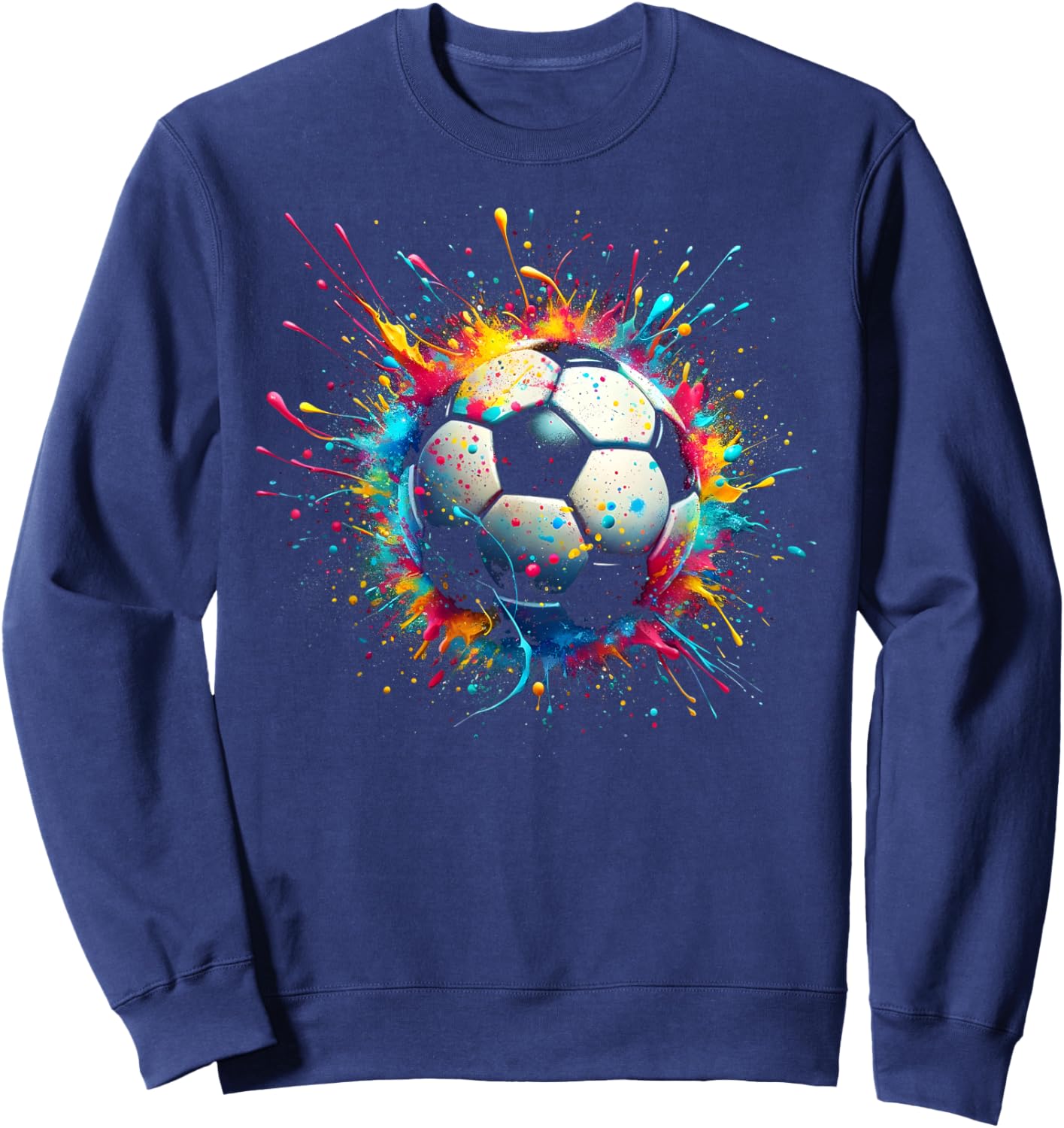 Cool Soccer Player Sport for Boys Men Girls Women Youth Kids Sweatshirt - Sweatshirt | Navy