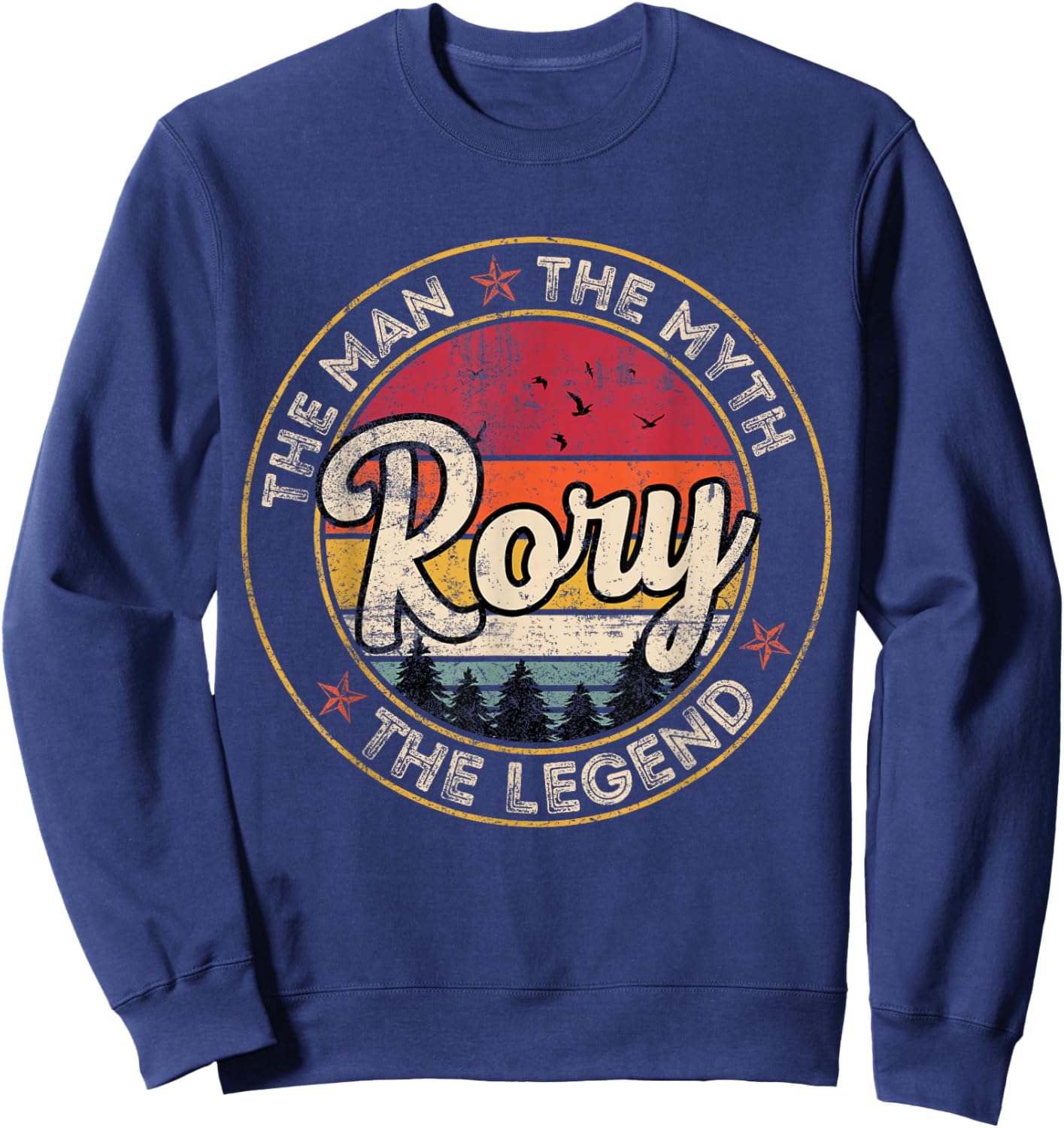 Rory The Man The Myth The Legend Personalized Name Sweatshirt - Sweatshirt | Navy