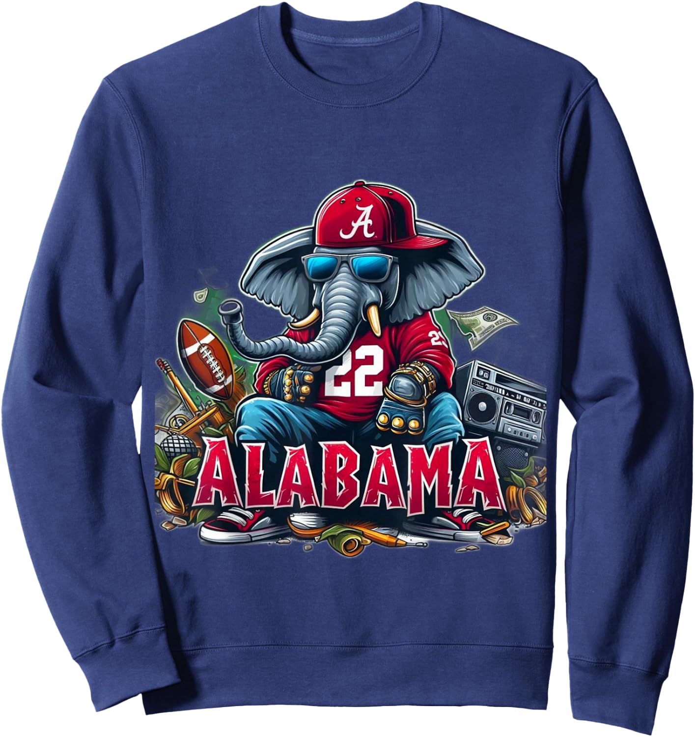 Alabama Elephant Sweatshirt - Sweatshirt | Navy