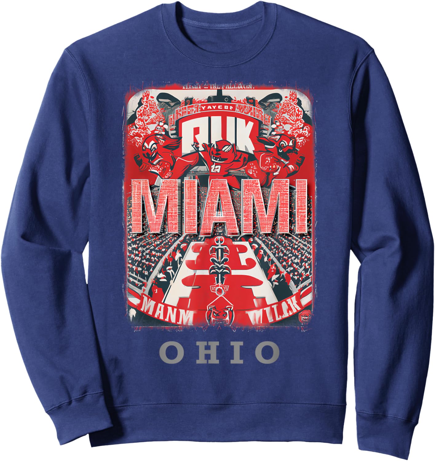 Miami Ohio OH Game Day Excitement SD498 Sweatshirt - Sweatshirt | Navy