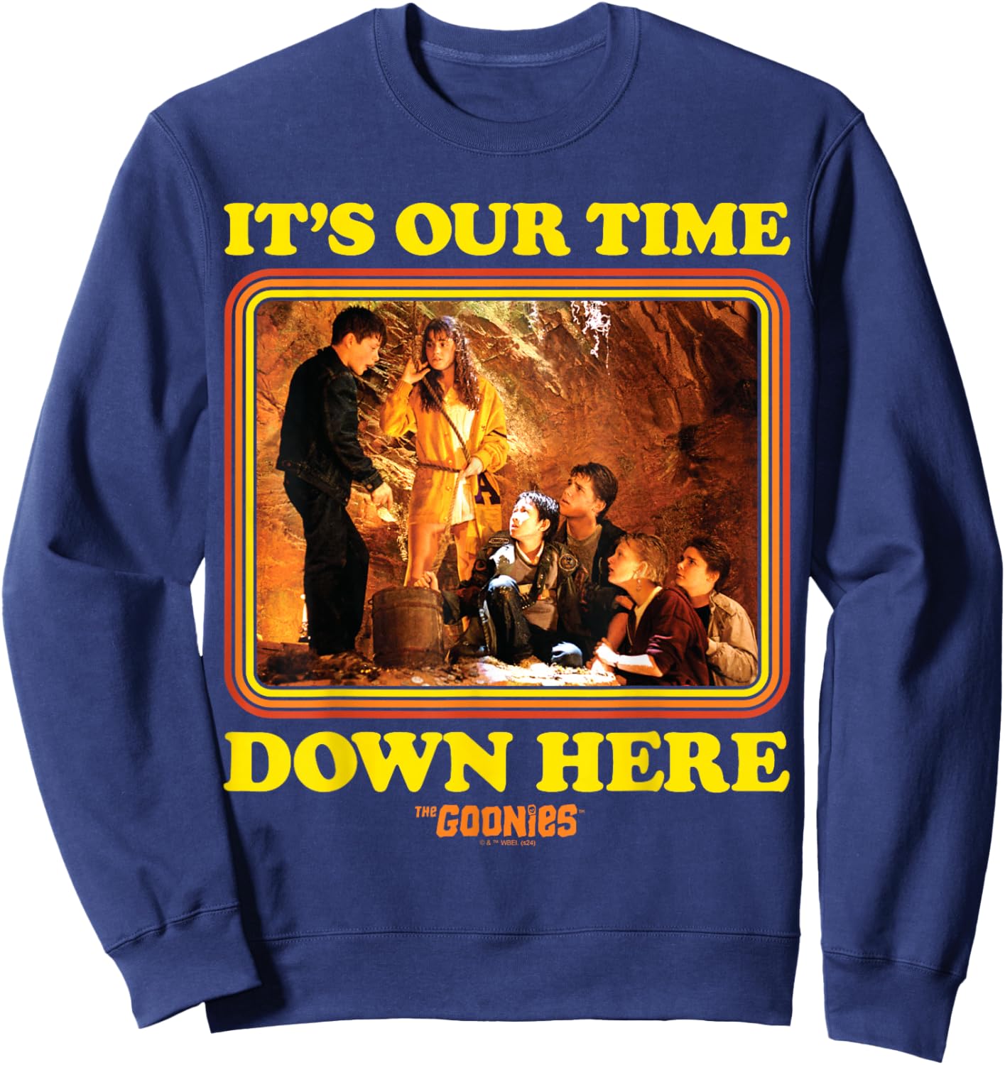 The Goonies - Mikey It's Our Time Down Here Sweatshirt - Sweatshirt | Navy