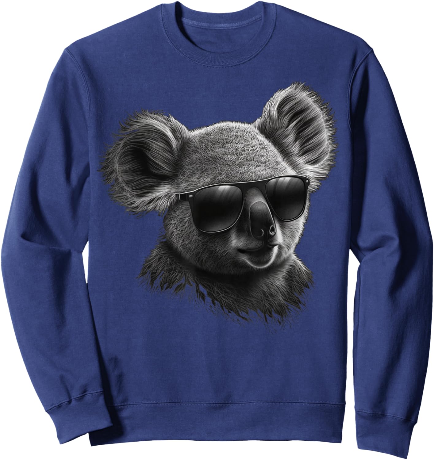 Koala Sunglasses Animal Print Art Animal Lover Koala Sweatshirt - Sweatshirt | Navy
