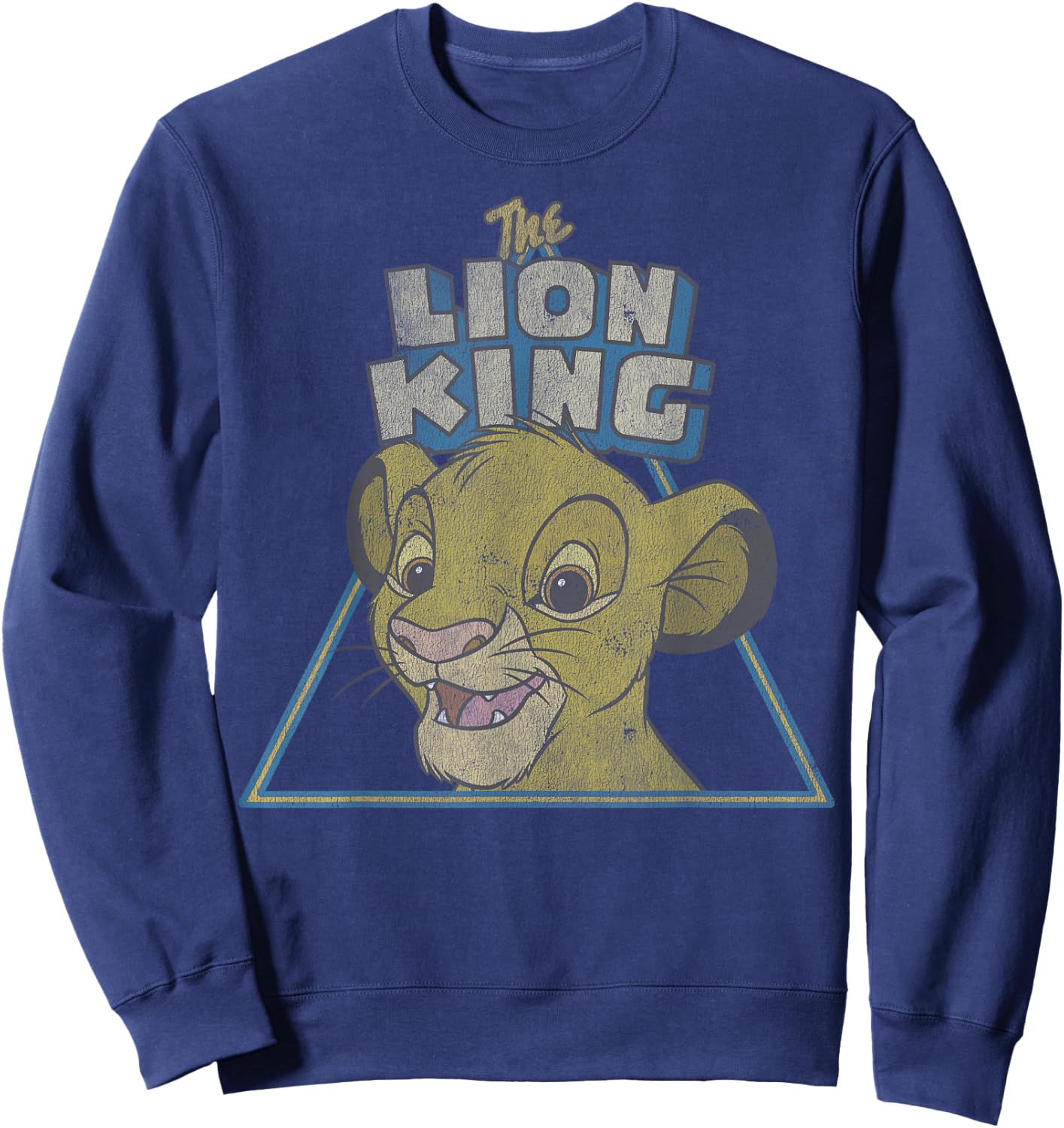 Disney Lion King Retro Cute Simba Face Sweatshirt - Sweatshirt | Navy
