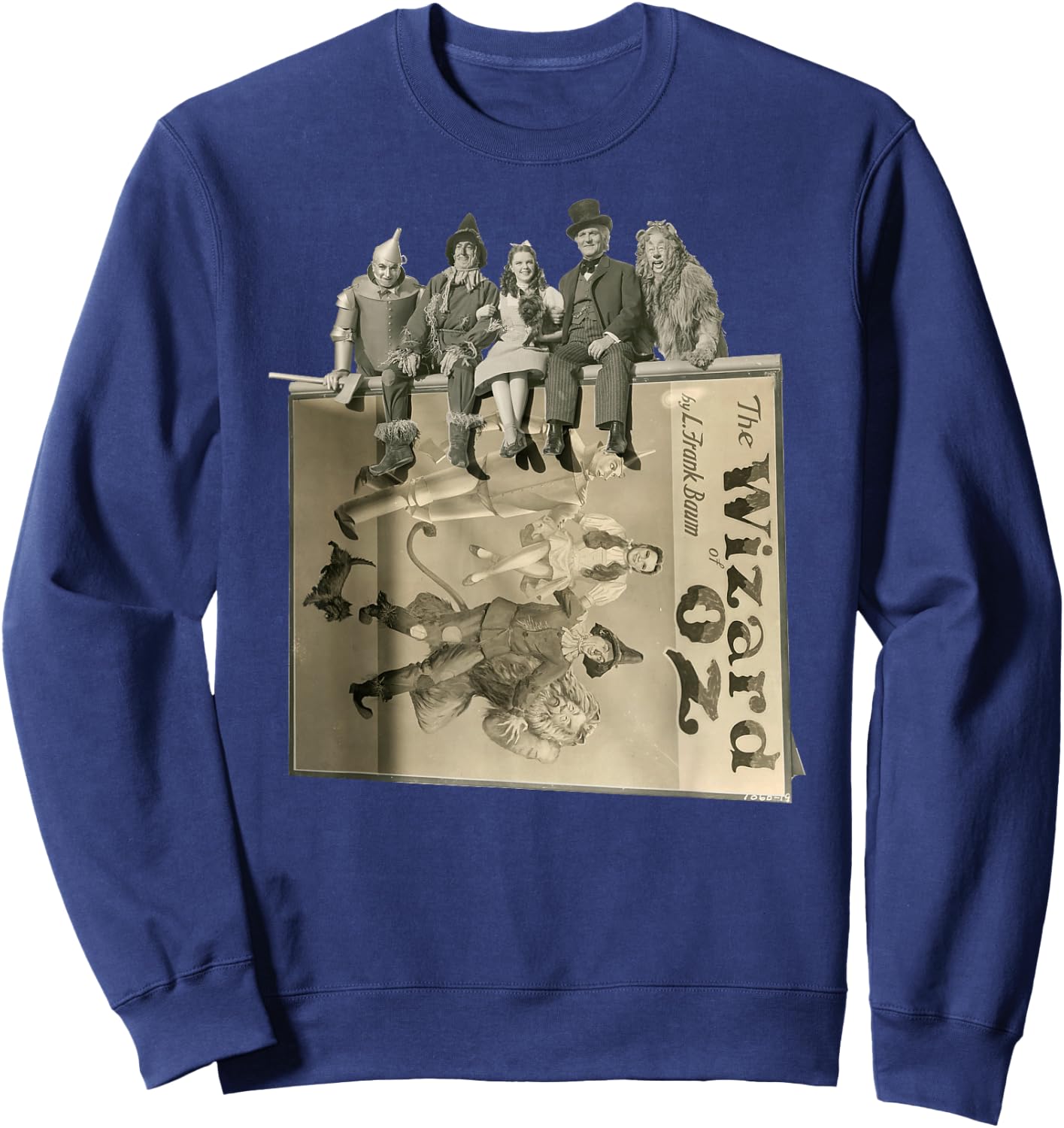 Tin Man Cowarldly Lion Scarecrow Toto Dorothy Wizard of OZ Sweatshirt - Sweatshirt | Navy