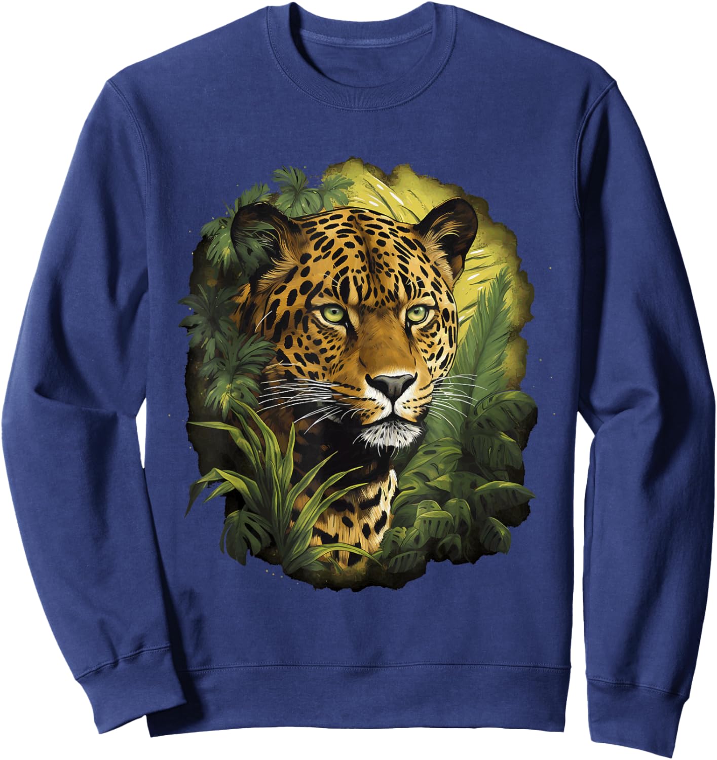 Jaguar Big Cat Lover Print Graphic Design Men Women Kids Sweatshirt - Sweatshirt | Navy
