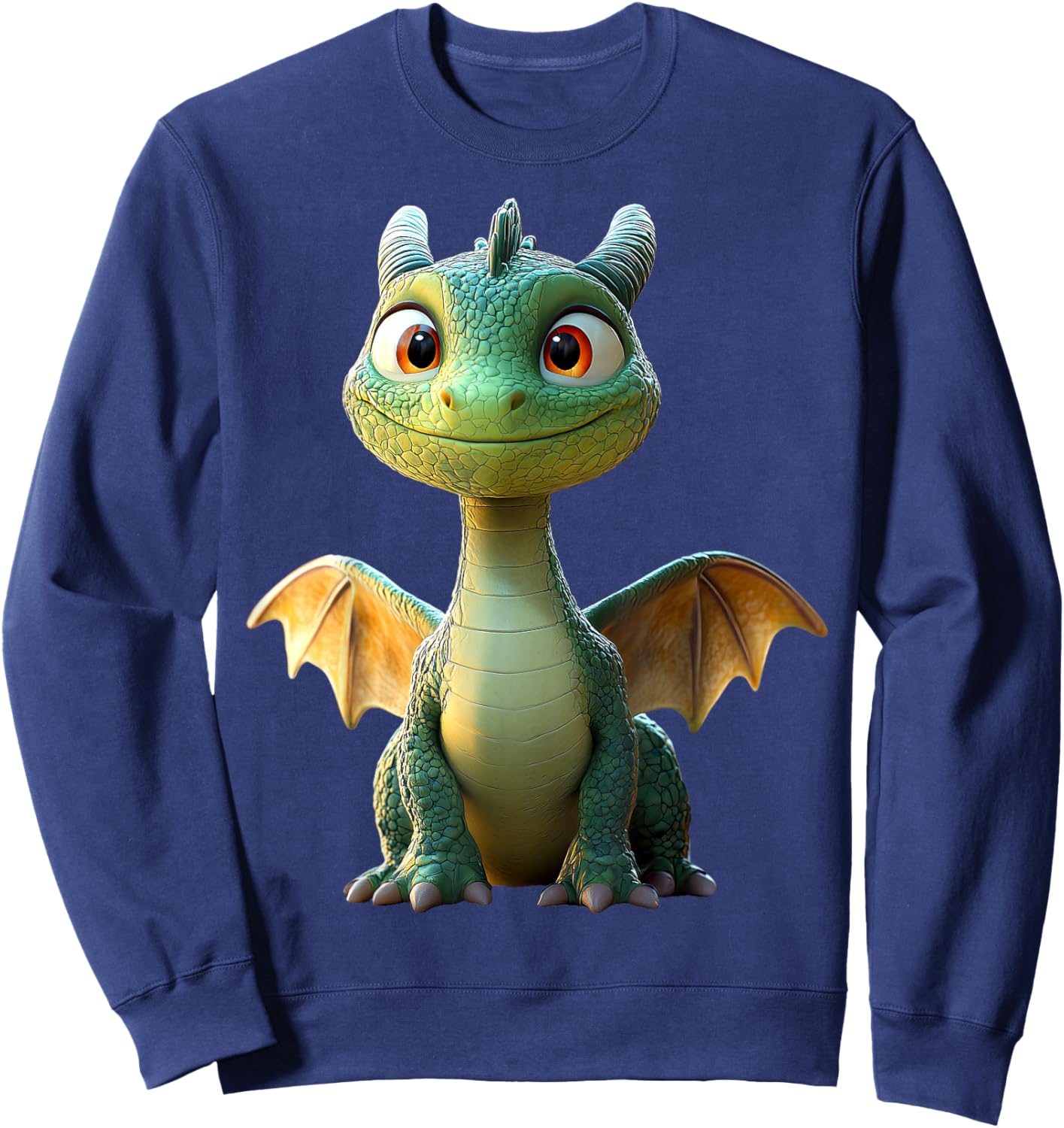 Drache Kleiner Grüner Baby Drache Dragon Süße Drachen Sweatshirt - Sweatshirt | Navy
