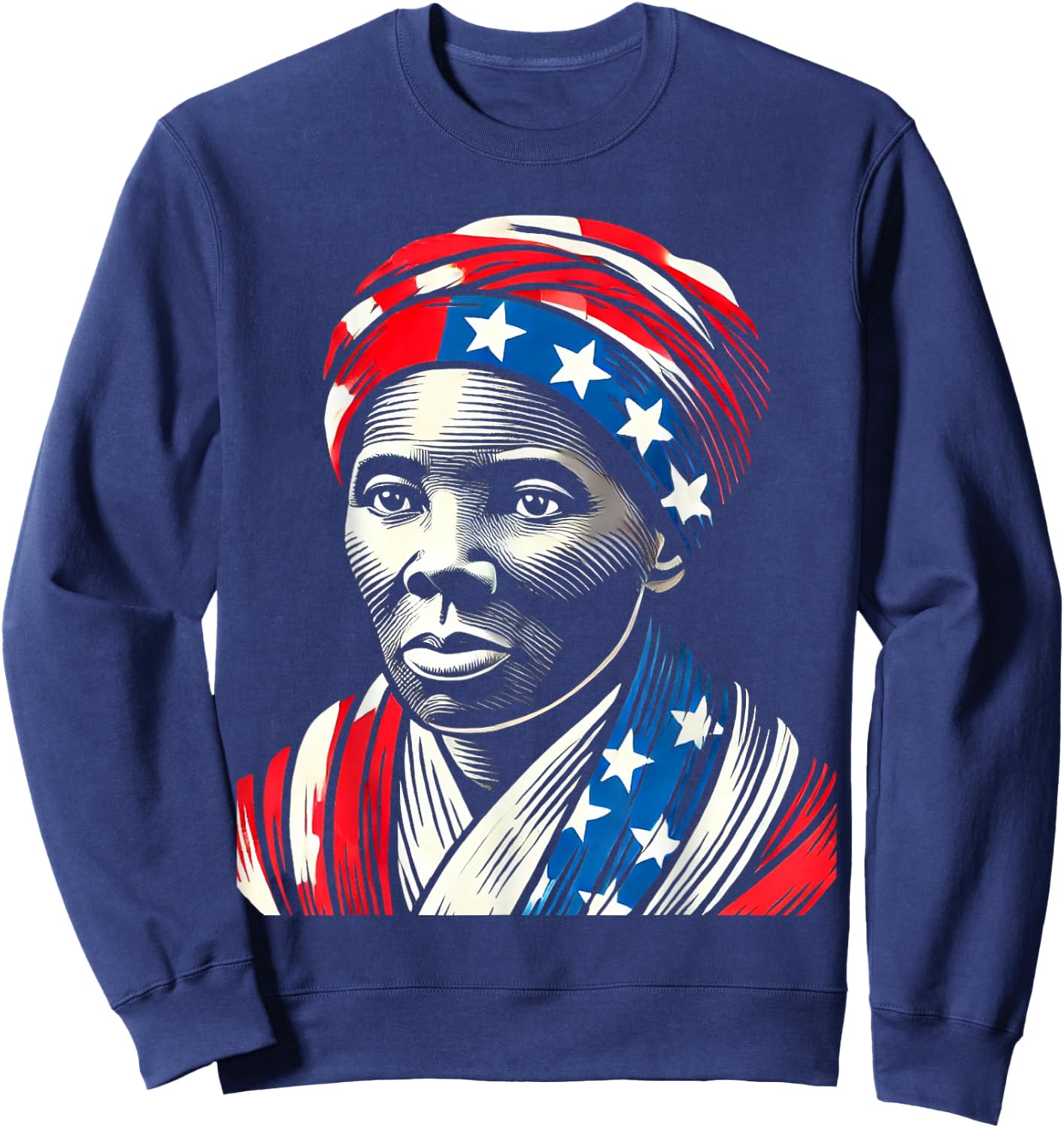 Harriet Tubman Underground Railroad American Hero Design Sweatshirt - Sweatshirt | Navy