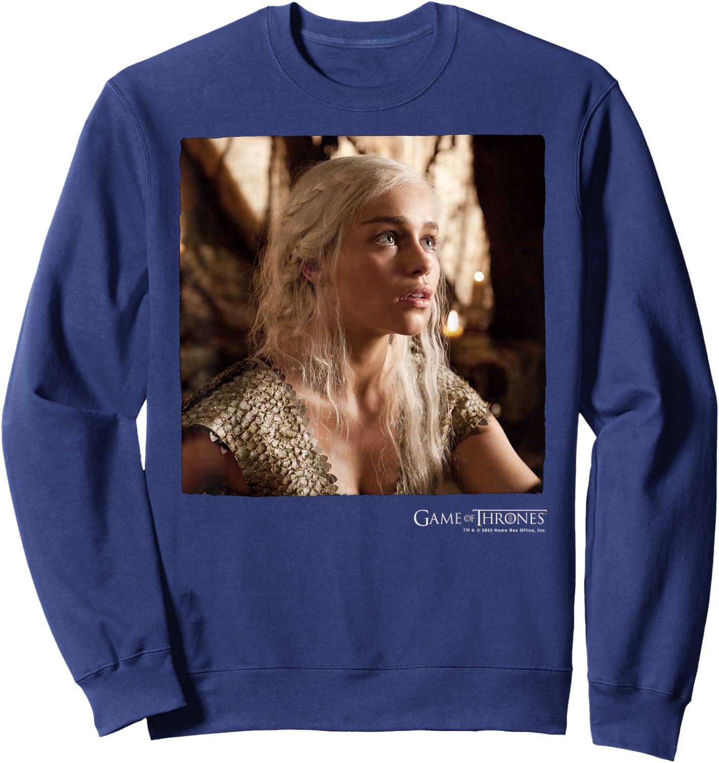 Game of Thrones Daenerys Targaryen Square Portrait Sweatshirt - Sweatshirt | Navy