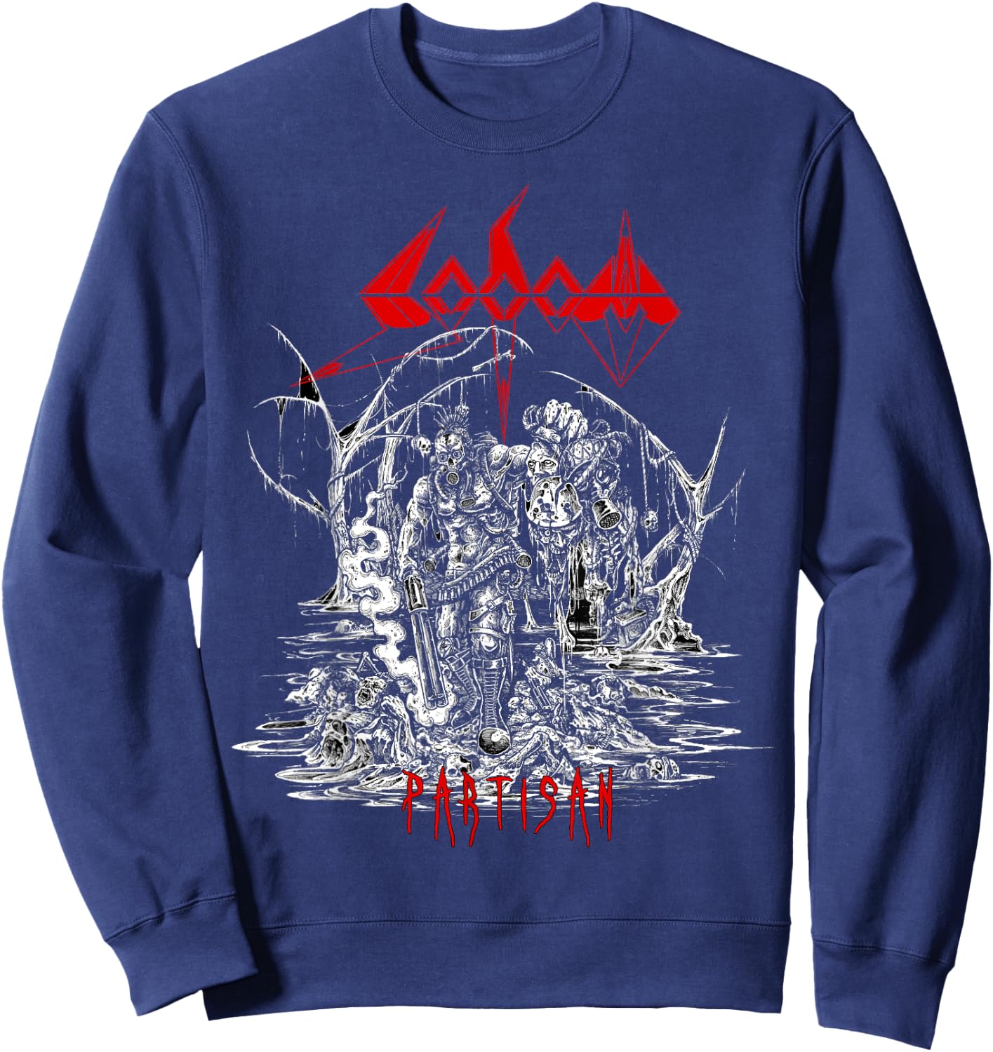 Sodom - Partisan - Official Merchandise Sweatshirt - Sweatshirt | Navy