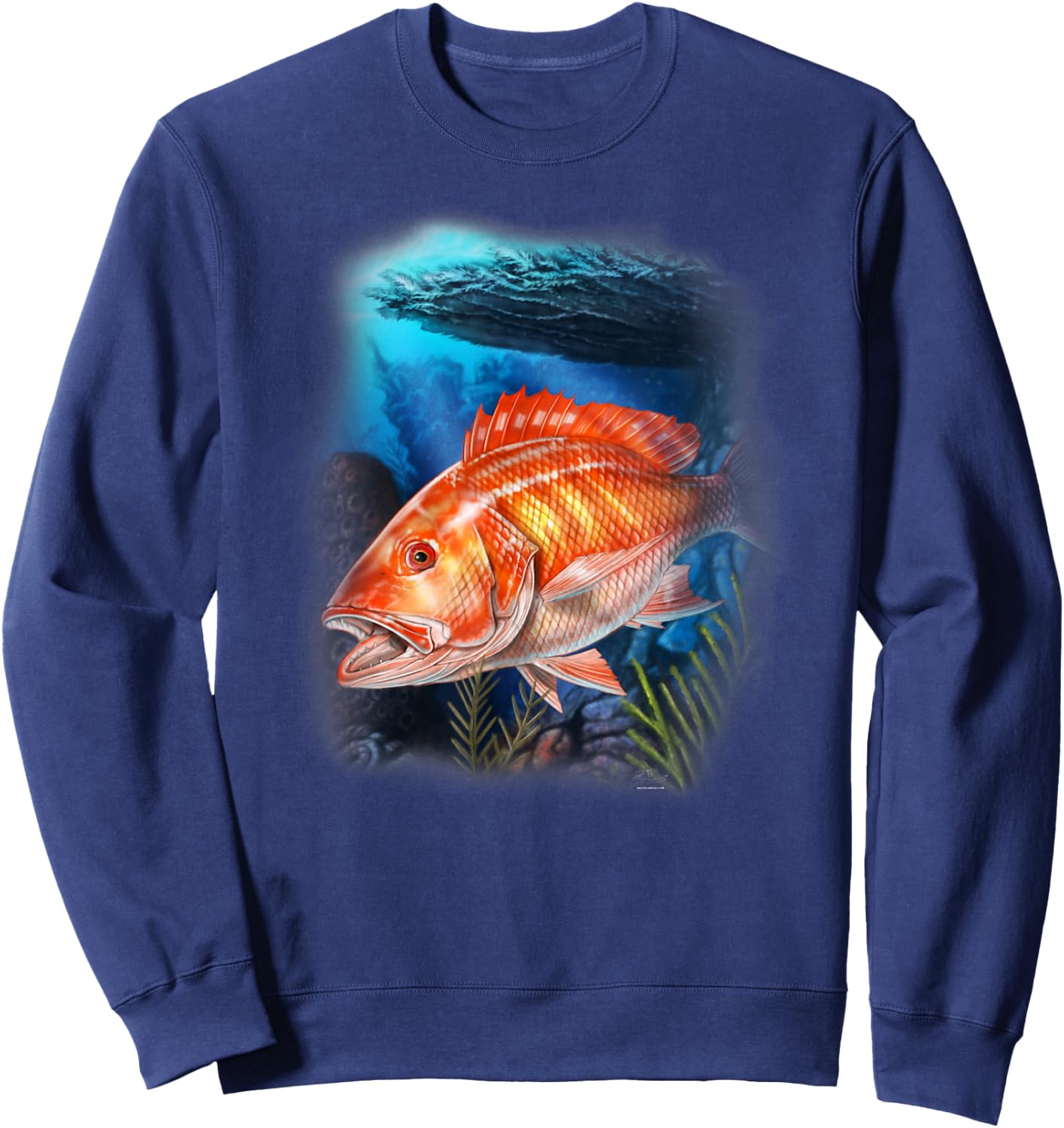 Florida Red Snapper Sweatshirt - Sweatshirt | Navy