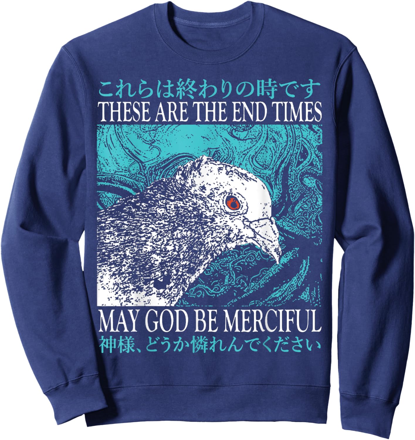 End Times Pigeon End Times Pigeon Sweatshirt - Sweatshirt | Navy