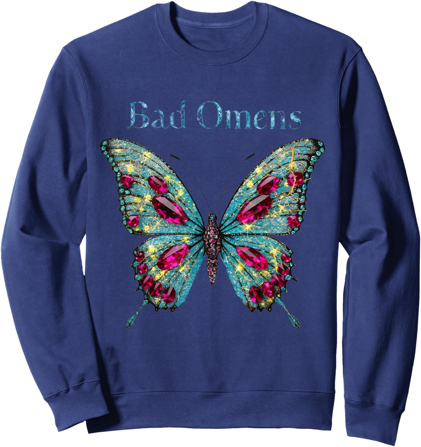Bad Omens Moth Sweatshirt - Sweatshirt | Navy