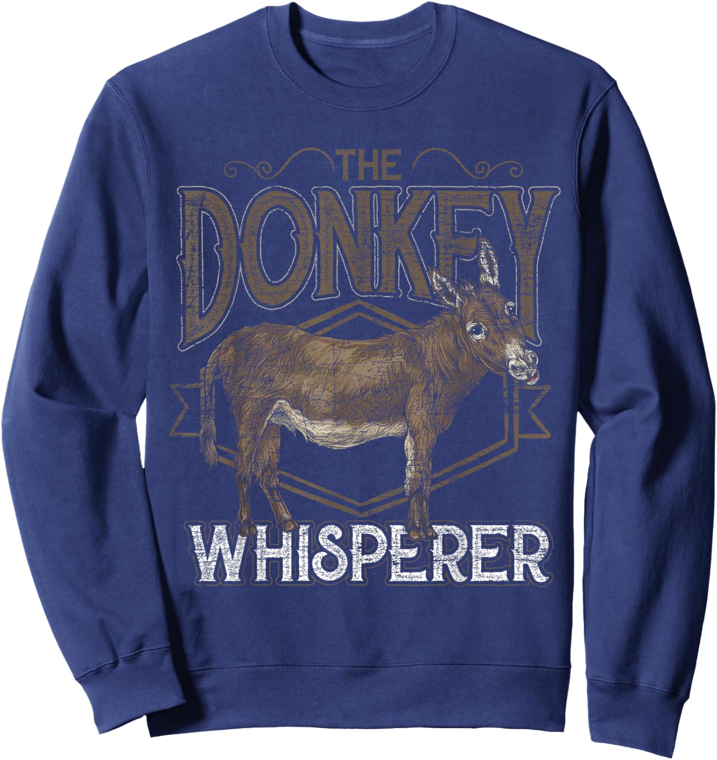 Farm Animal The Donkey Whisperer Farmer Gift Donkey Sweatshirt - Sweatshirt | Navy
