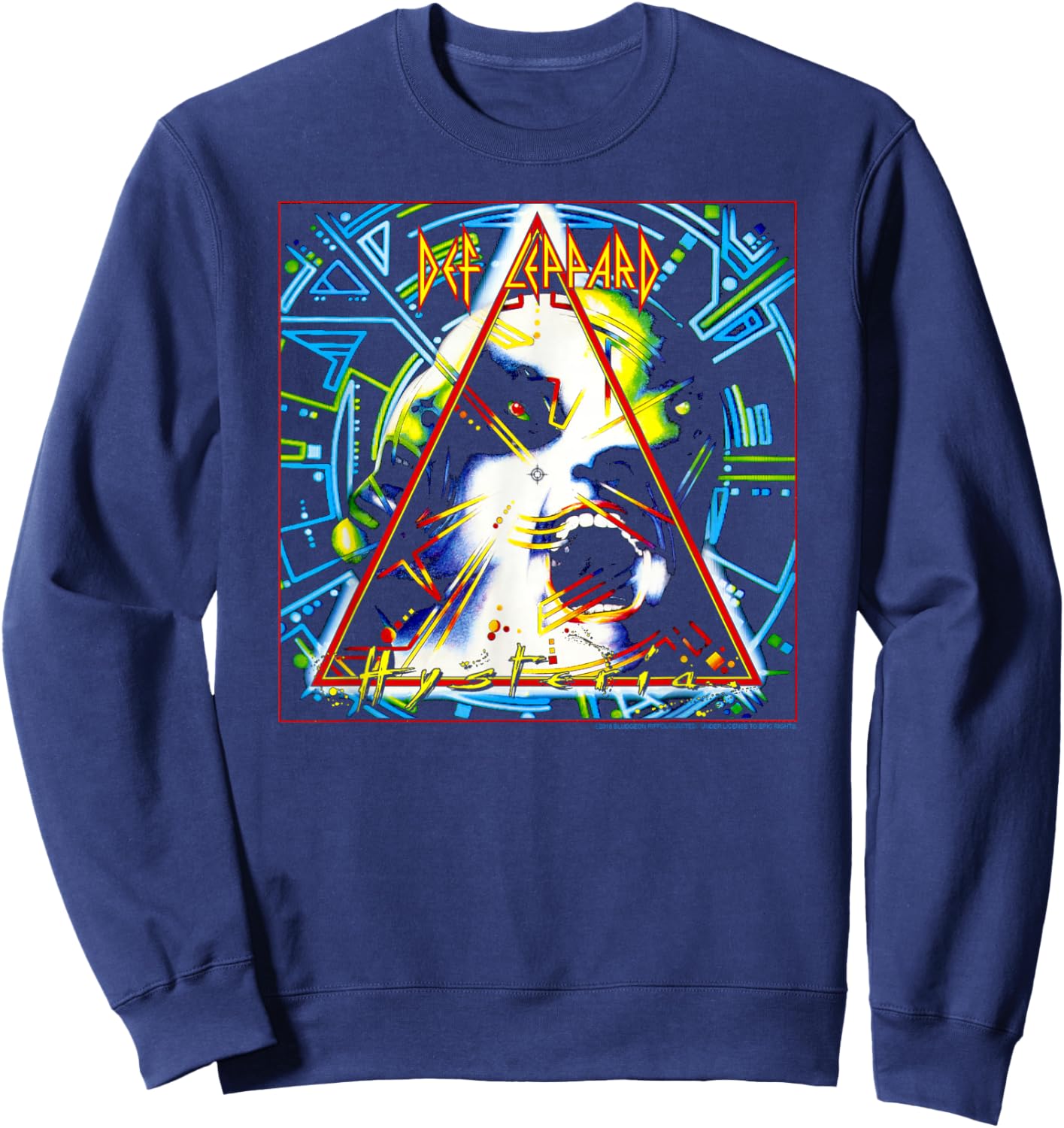 Def Leppard - Hysteria Sweatshirt - Sweatshirt | Navy